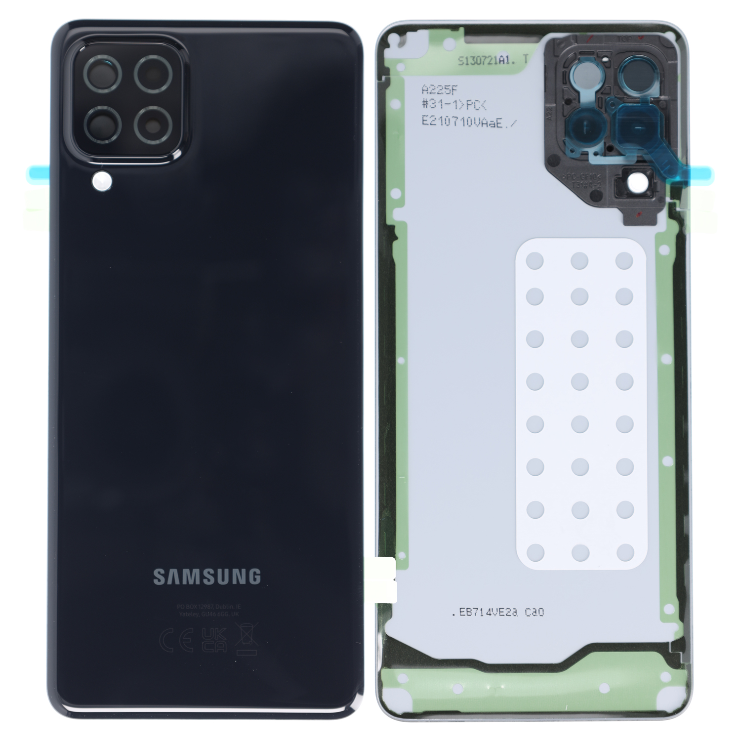 Samsung Galaxy A22 A225F Battery Cover, Black Servicepack
