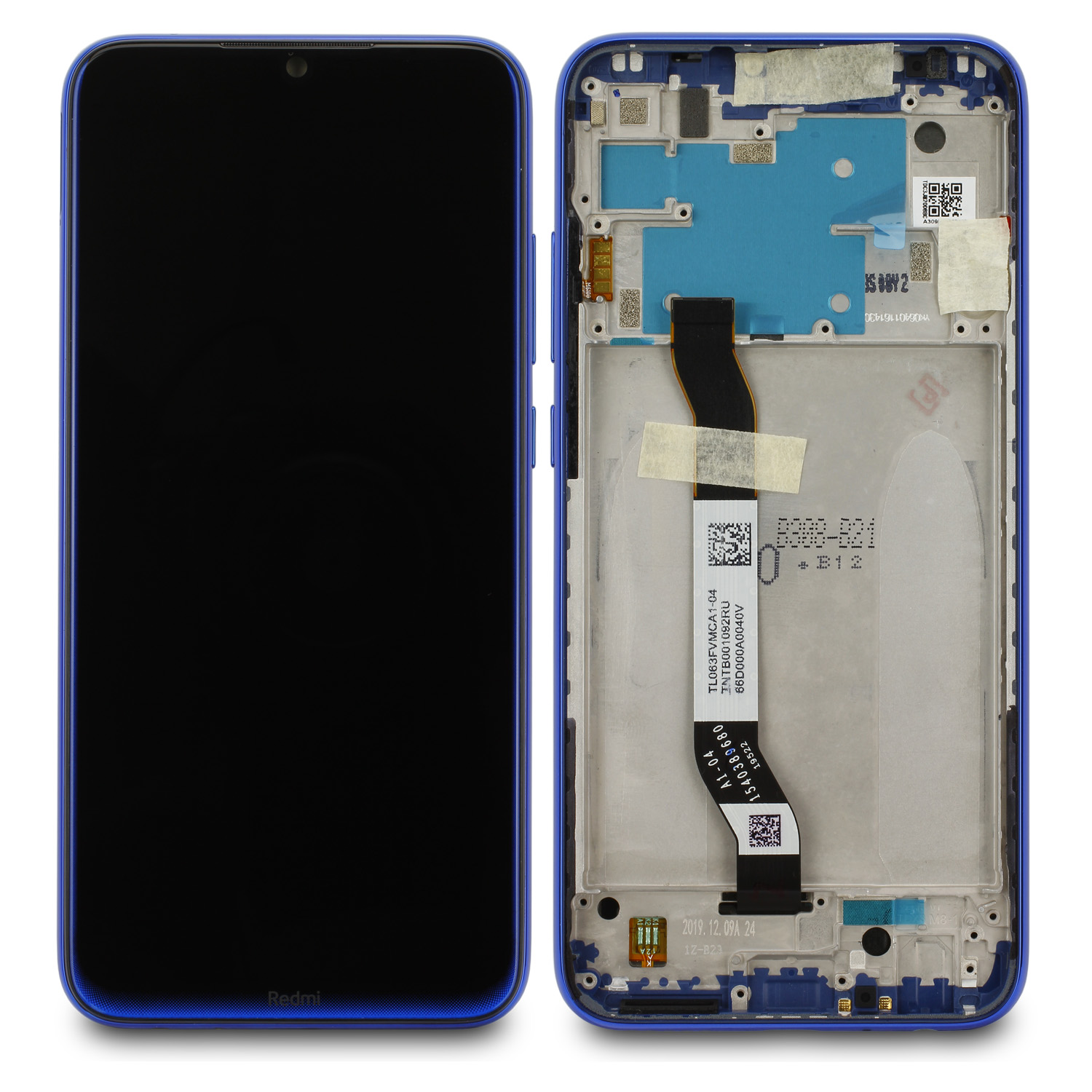Xiaomi Redmi Note 8 LCD Display, Blau Serviceware