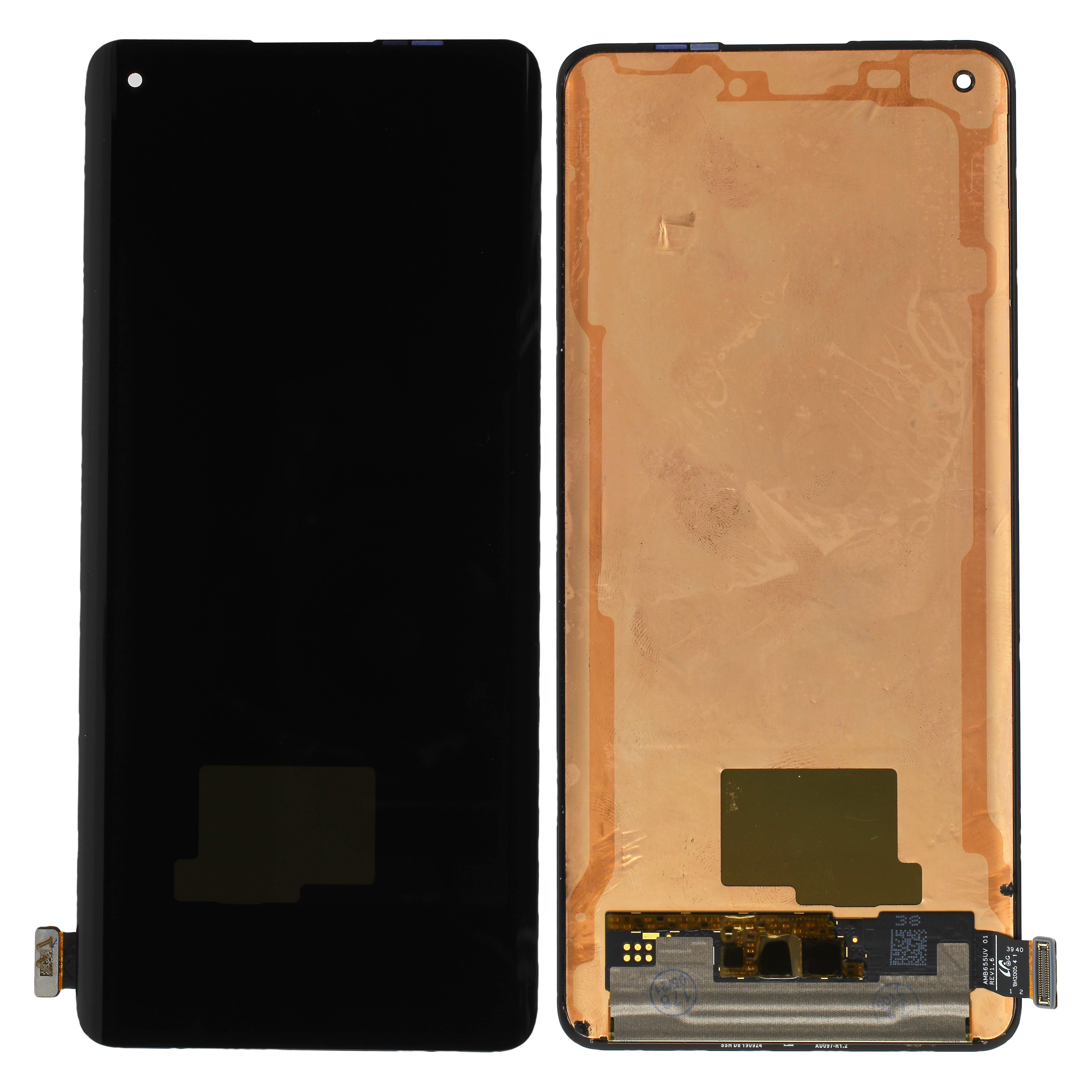 OLED Display kompatibel für OnePlus 8, Schwarz ohne Rahmen