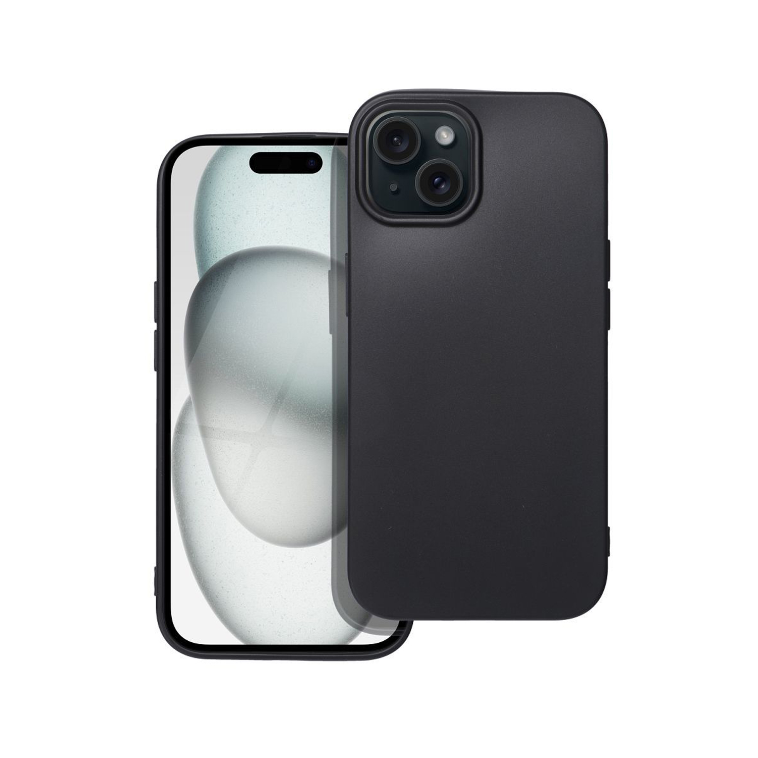 PT line Silicone Protective Case for iPhone 15, Black