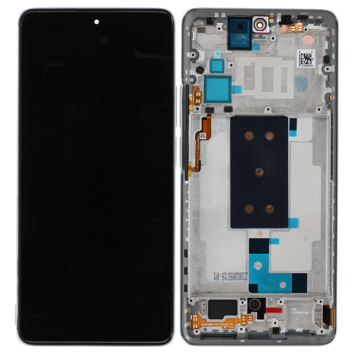 Xiaomi 11T Pro 2107113SG, 2107113S LCD Display, Weiß Serviceware
