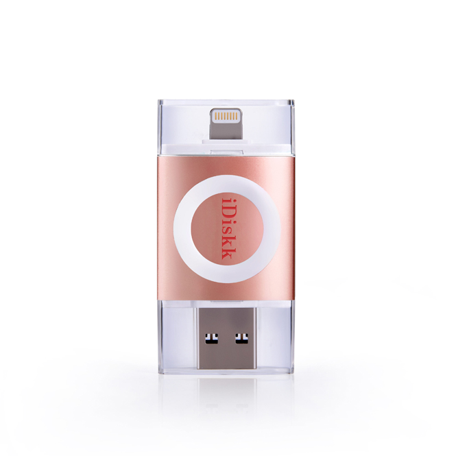 iDiskk USB 3.0 Speicher Stick für Apple iPhone, iPad, iPod OVP Rose Gold  ( 16 GB )