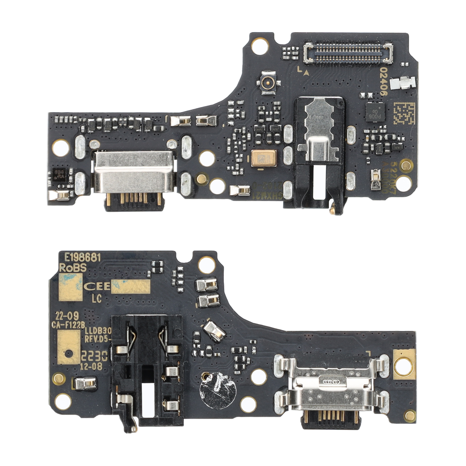 Dock-/ Audio Connector Compatible to Xiaomi Poco M5s  (2207117BPG),  Redmi Note 10 (M2101K7AI)