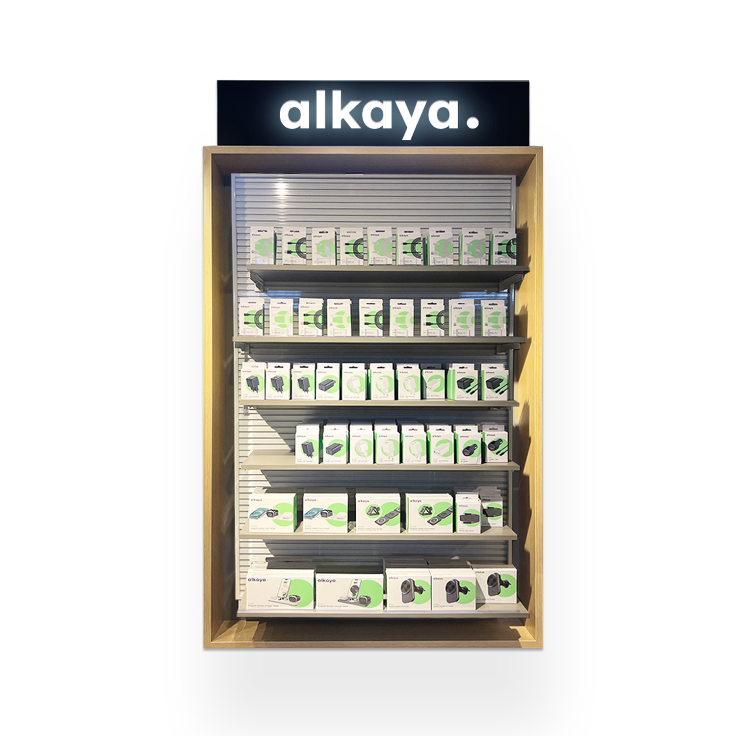 alkaya. | Verkaufswand Konzeption