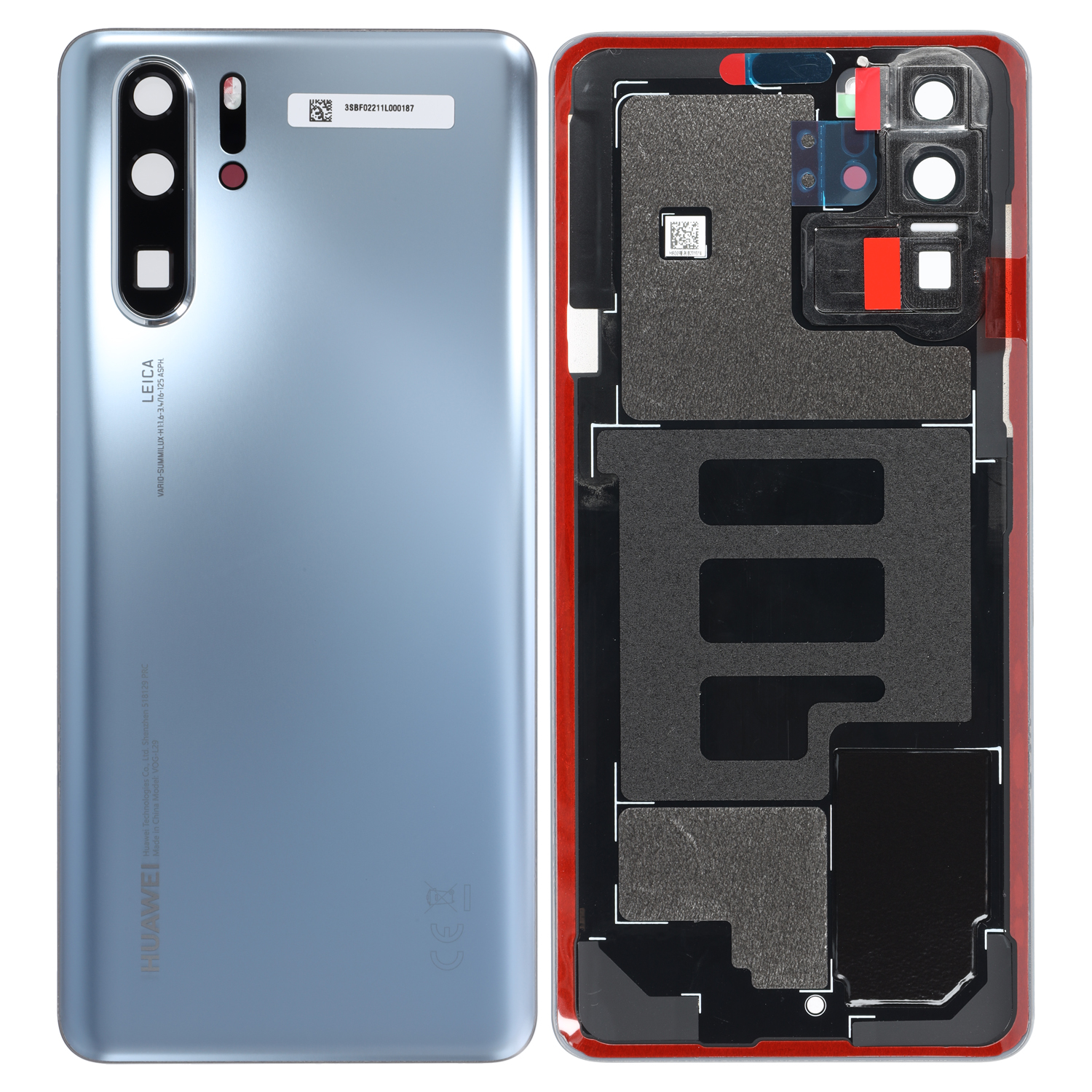 Huawei P30 Pro (VOG-L29) NEW EDITION Battery Cover, Silver Frost (ServicePack)