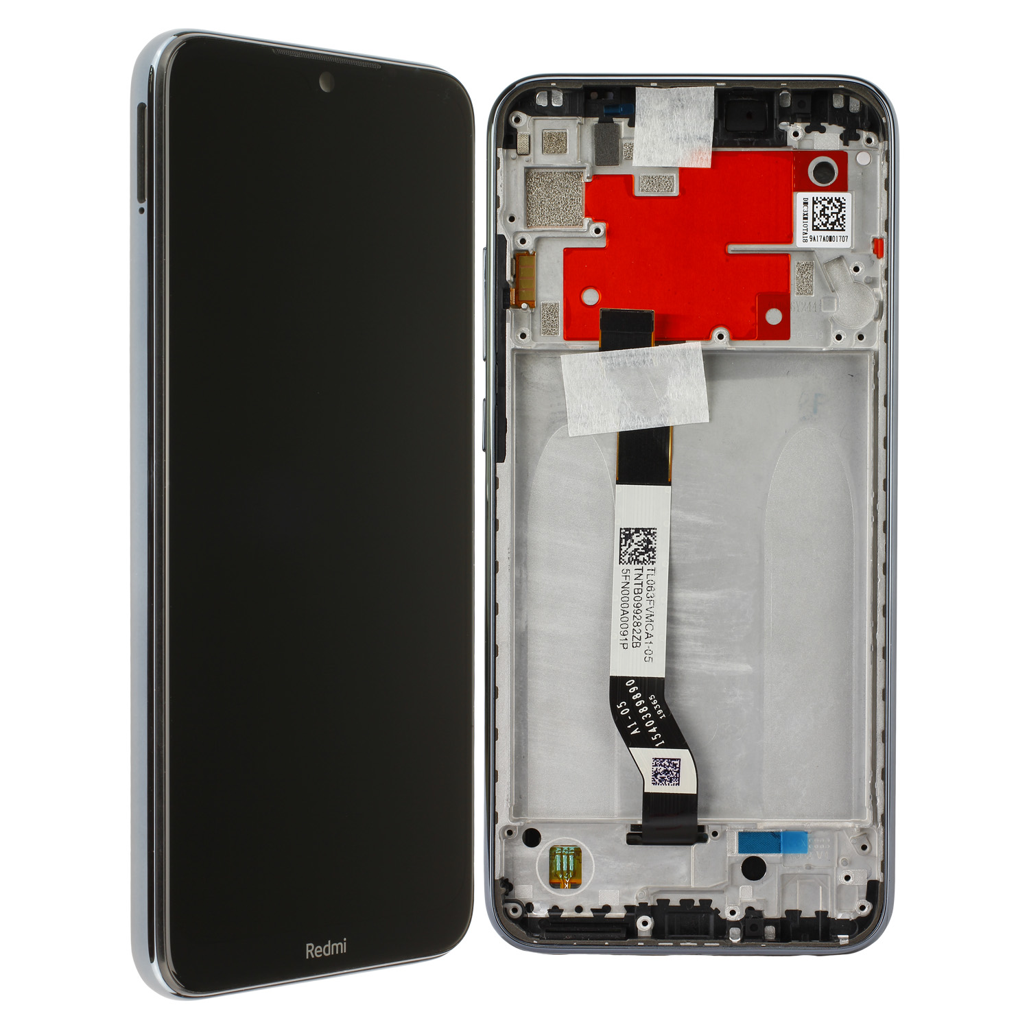 Xiaomi Redmi Note 8T LCD Display, Tarnish (Hellgrau) Serviceware