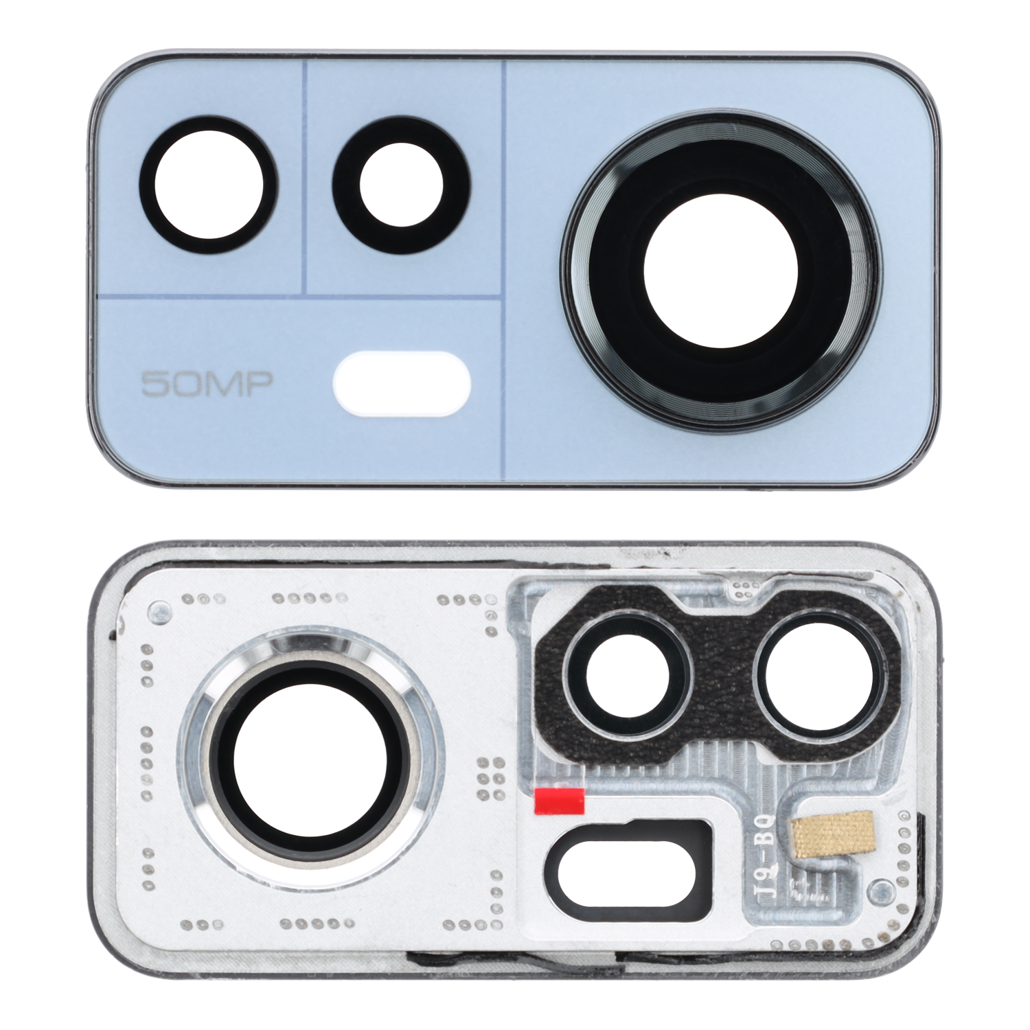 Main Camera Lens + Frame Compatible to Xiaomi 12 (2201123G), 12x (2112123AC), Blue