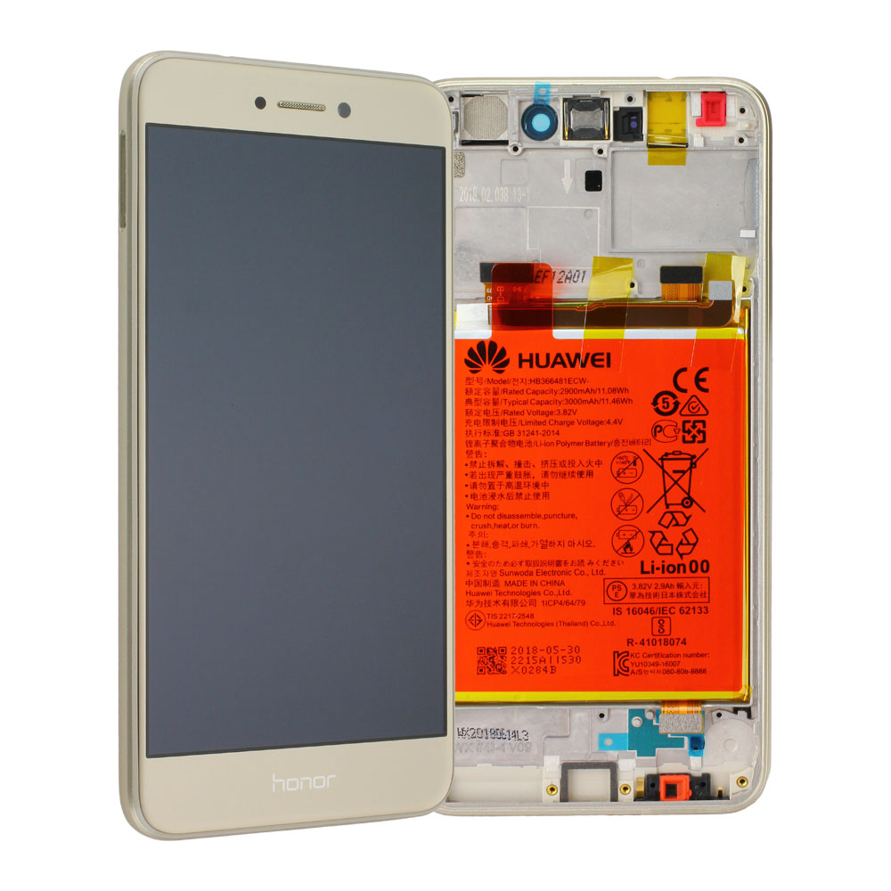 Huawei Honor 8 Lite PRA-AL00 LCD Display, Gold (Service Pack)