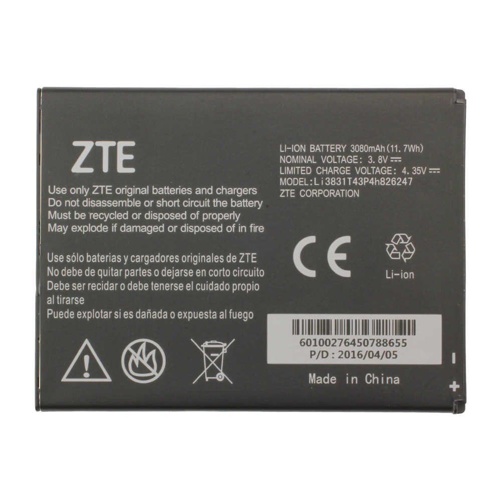 ZTE Grand X3 Battery Li3831T43P4h826247, Bulk