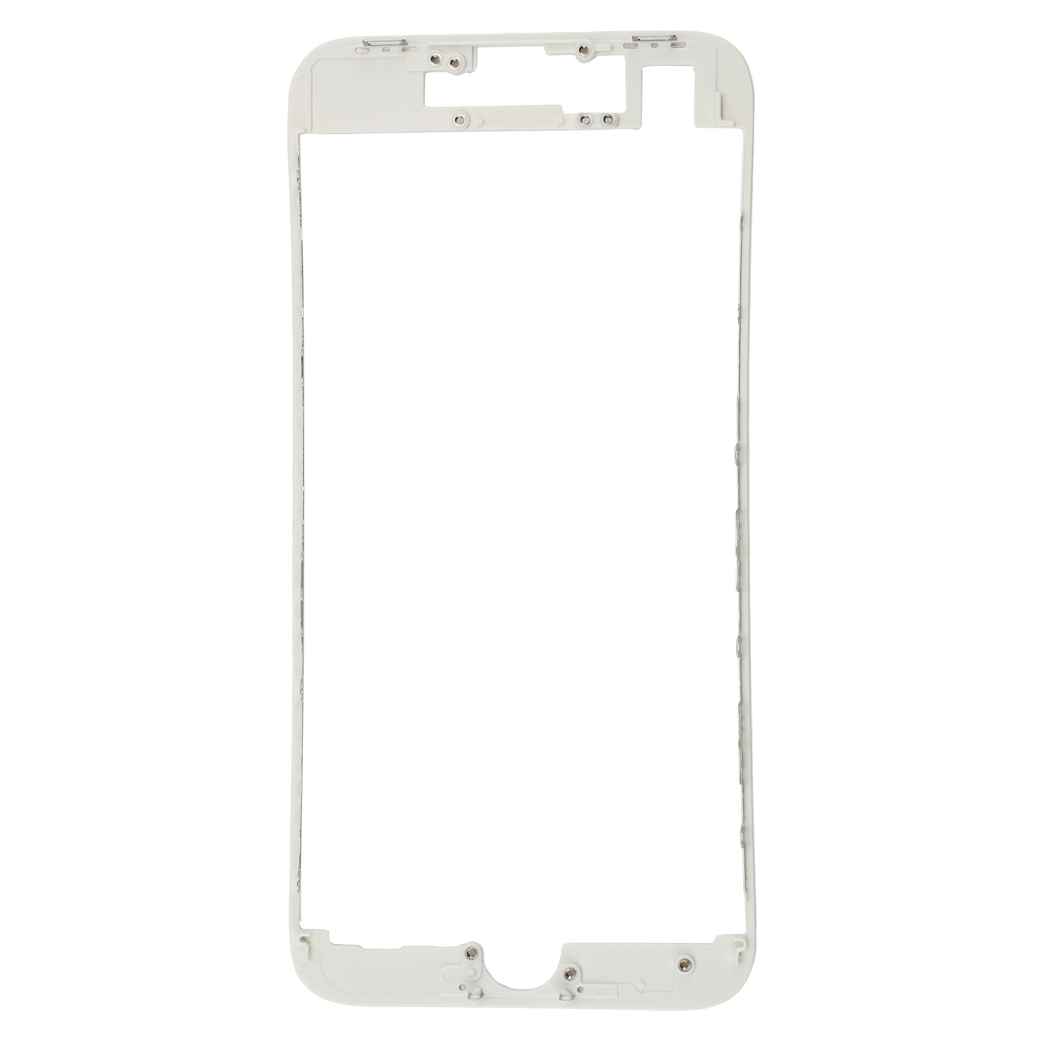 Front Frame with Hot glue, compatible with iPhone 8/SE2 (2020), White