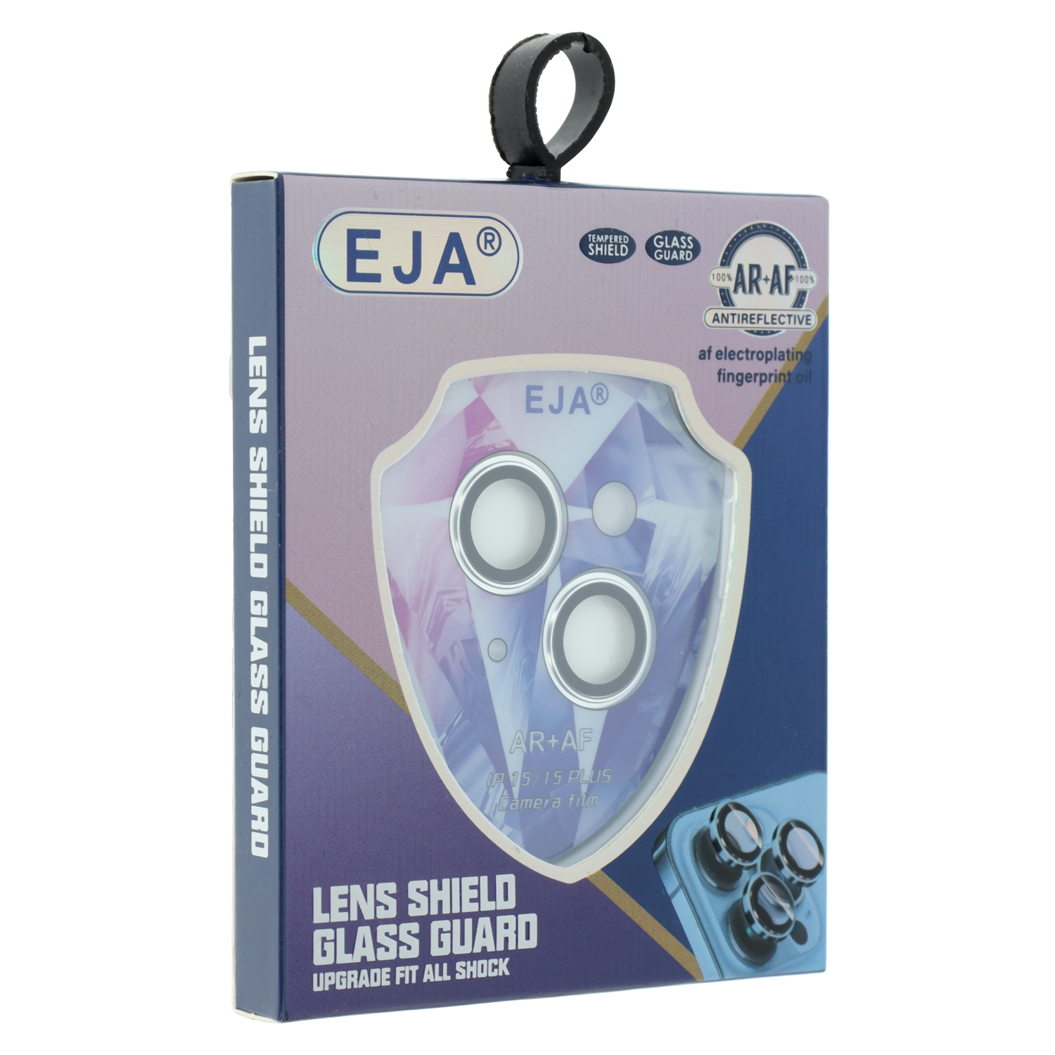 EJA Tempered Kameraschutzglas für iPhone 15 / 15 Plus, Silber