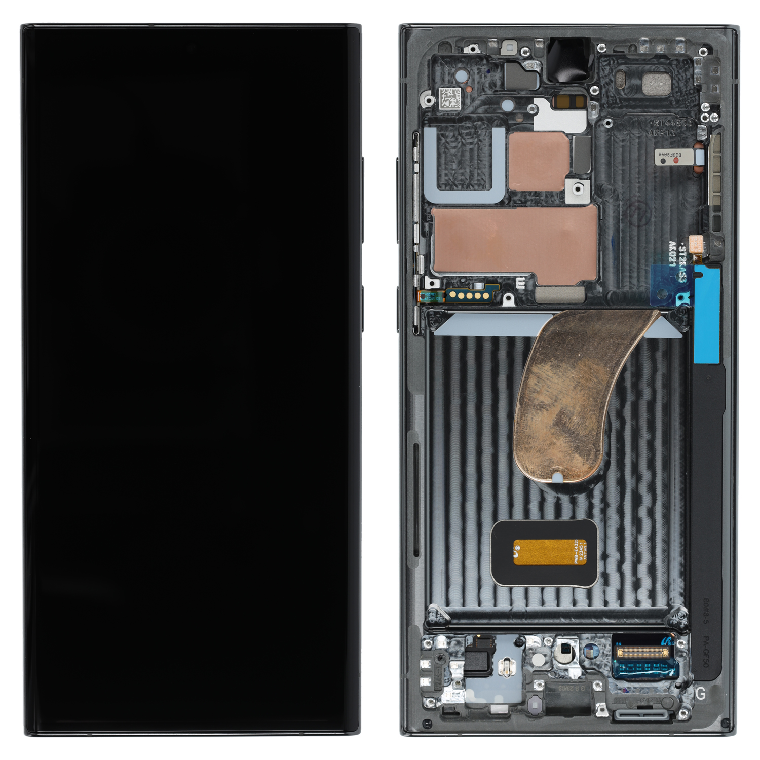 Samsung Galaxy S23 Ultra S918 LCD Display, Grün original assembled