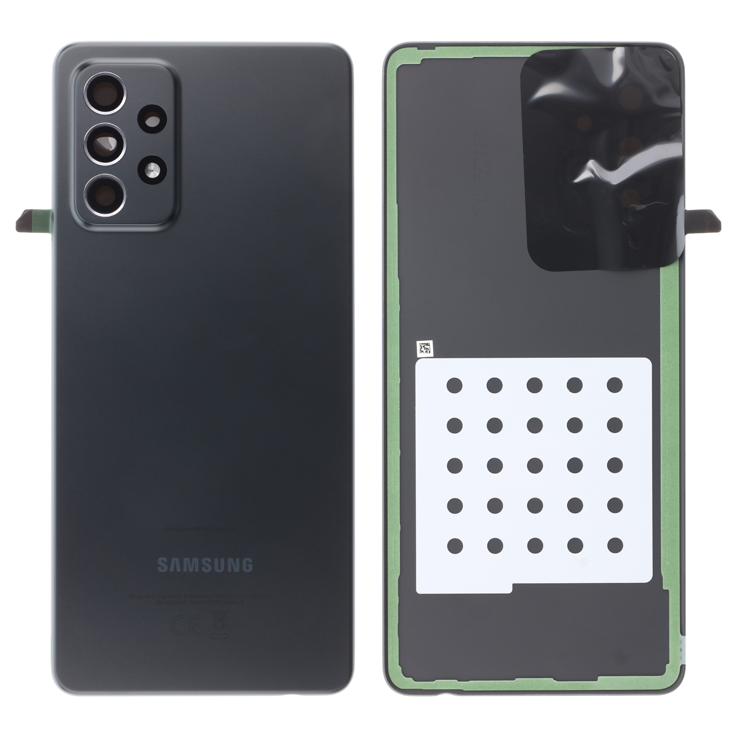 Samsung Galaxy A72 (A725F), A72 5G (A726B) Akkudeckel, awesome black