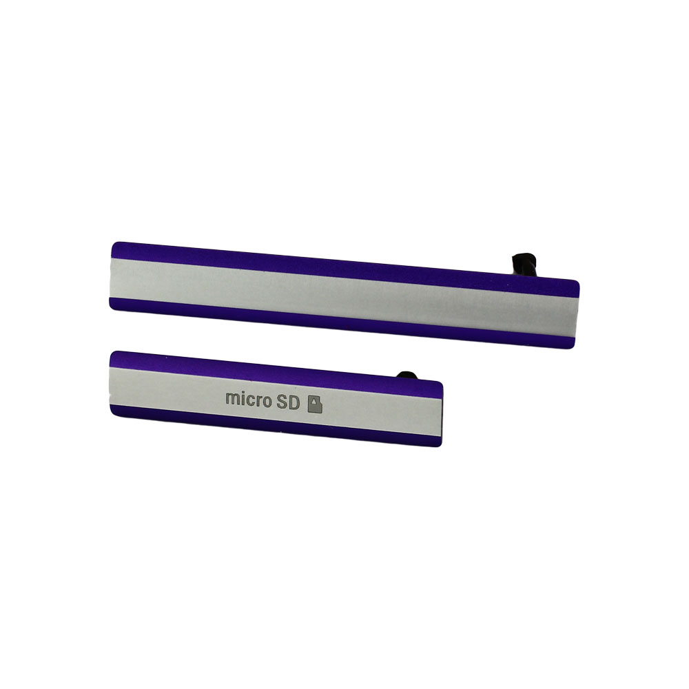 Sony Xperia Z2 D6502  Micro SD + SIM Abdeckun 2 in 1 Set, Violett