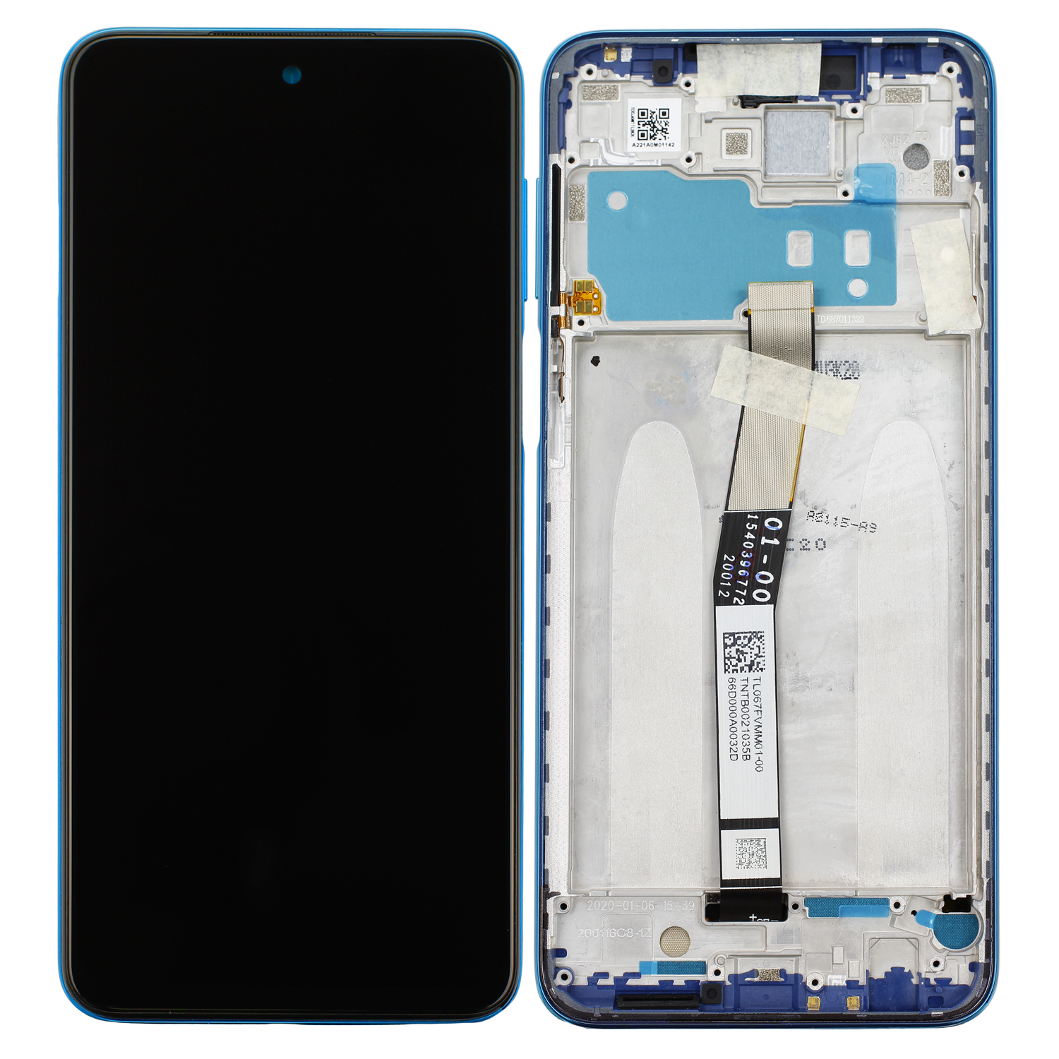 Xiaomi Redmi Note 9S J6A1 LCD Display Serviceware Aurora Blue