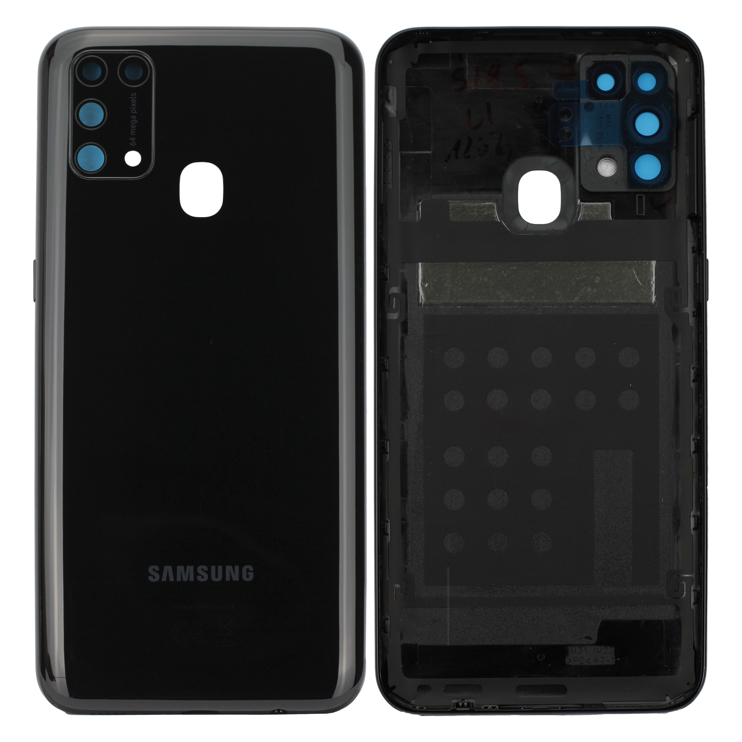 Samsung Galaxy M31 M315F Akkudeckel, Prism Crush Black