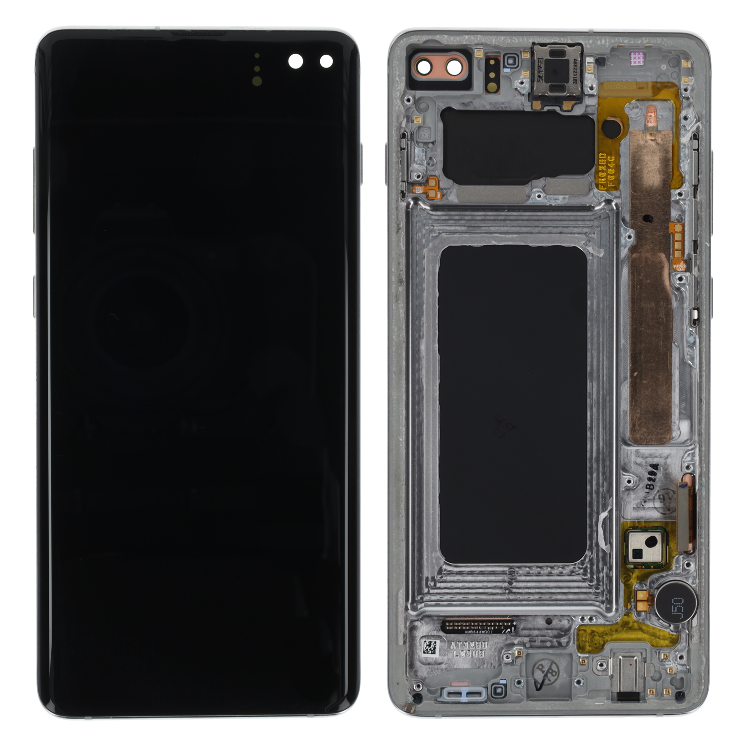 Samsung Galaxy S10+ G975 LCD Display, Silver PULLED
