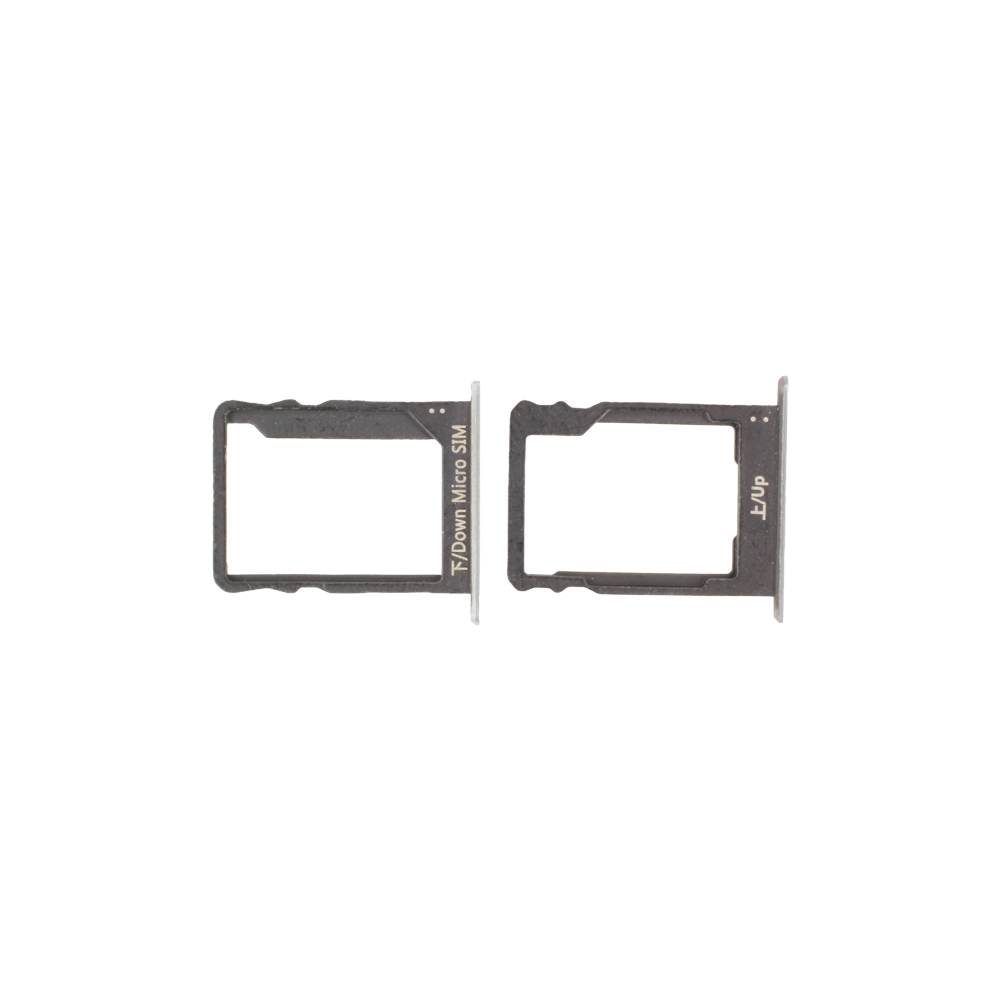 Sim Tray + SD-Card Tray, Black compatible with Huawei P8 Lite