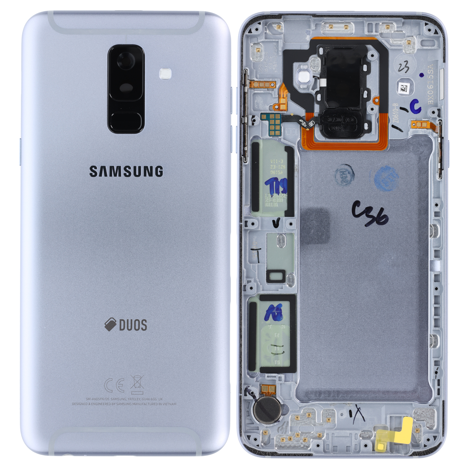 Samsung Galaxy A6+ 2018 A605 Duos Battery Cover Lavendar