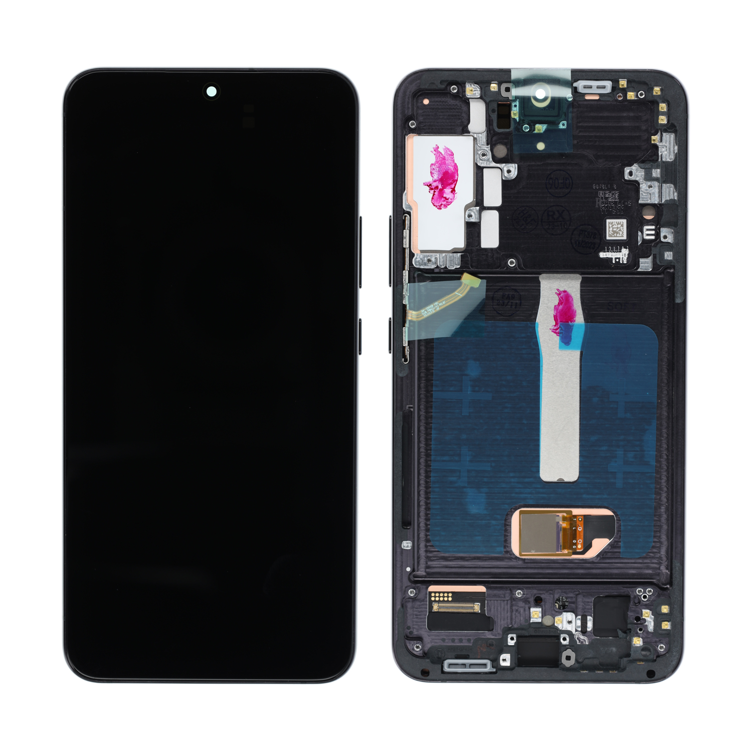 LCD Display compatible to Samsung Galaxy S22+ 5G (S906B)  with frame, Black (Soft-OLED)