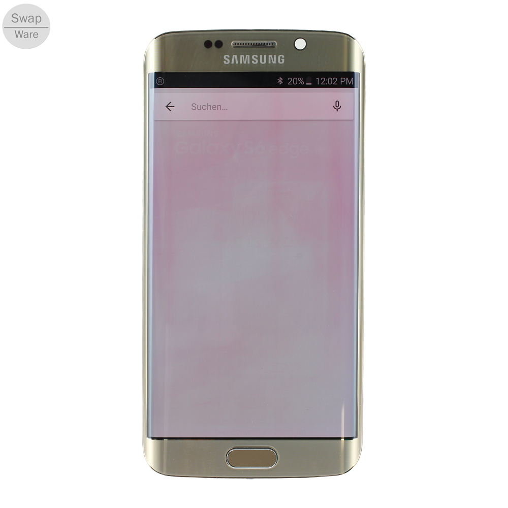 Samsung Galaxy S6 Edge G925 LCD Display, Gold Swap** B-Qualität
