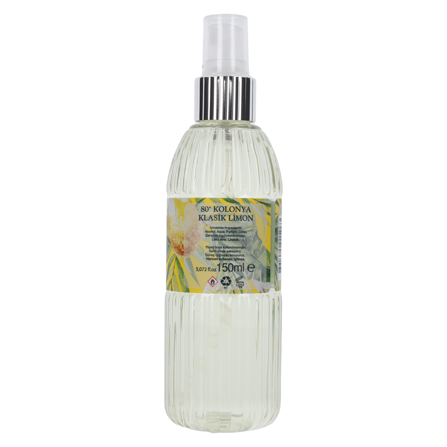 Kolonya Limon (Lemon) fragrancy 150 ml Spray