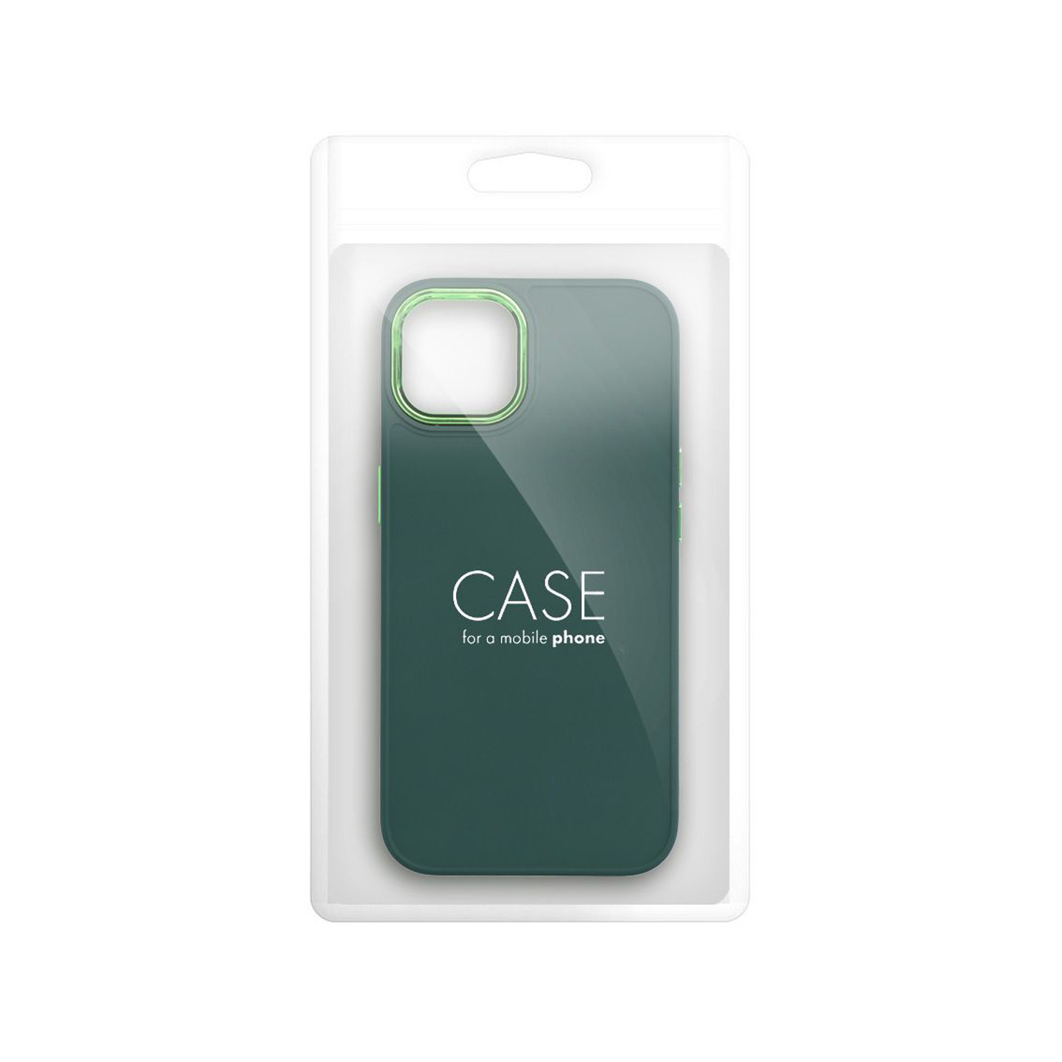 PT line Protective Case, Green with Frame  for iPhone 15 Plus