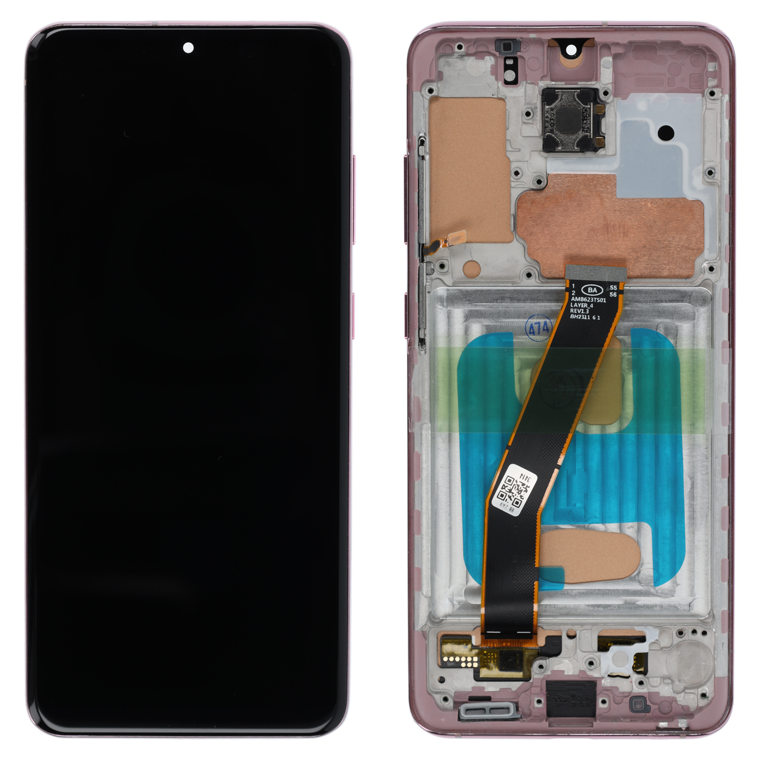 Samsung Galaxy S20 5G (G980, G981) LCD Display (incl. Battery), Cloud Pink