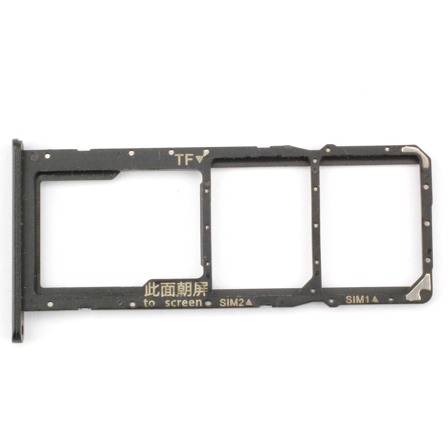 SIM Card Tray Compatible with HuaweiY6p  (MED-L49,MED-LX9N, MED-LX9), Black