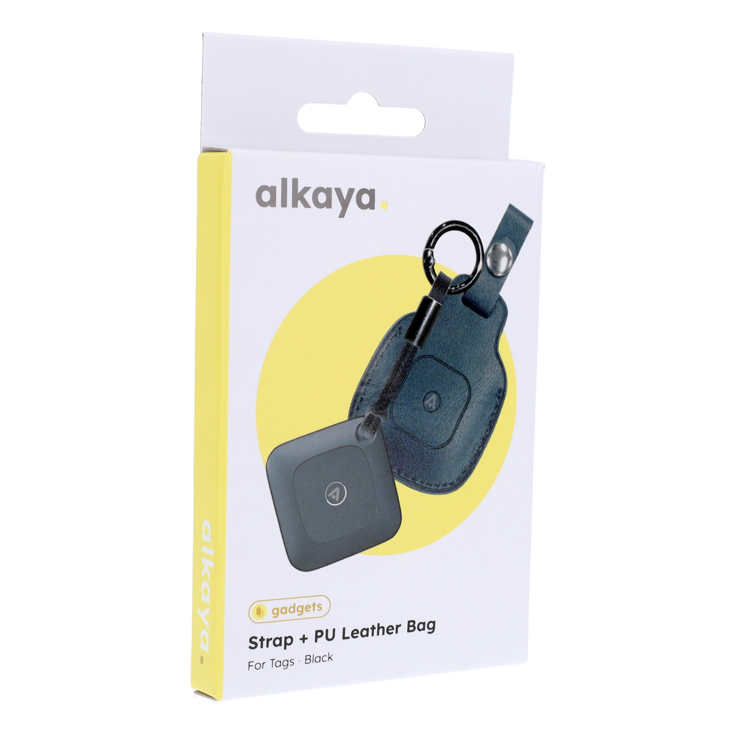alkaya. | ProTag Premium smart leather case and loop for A Tag  GPS Tracker, Black