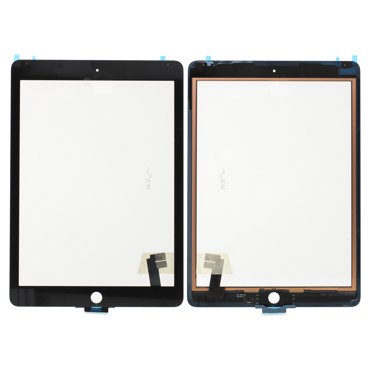 Touch Einheit kompatibel mit iPad Air 2 9.7" (2014) Schwarz (A1566 ,A1567 )
