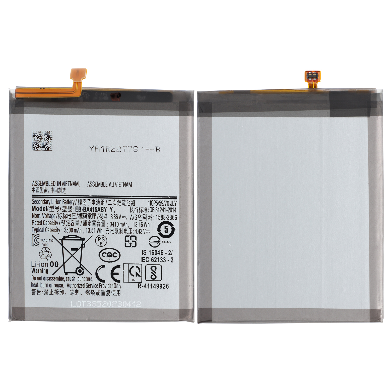 Battery EB-BA415ABY compatible to Samsung Galaxy A41 (A415F)