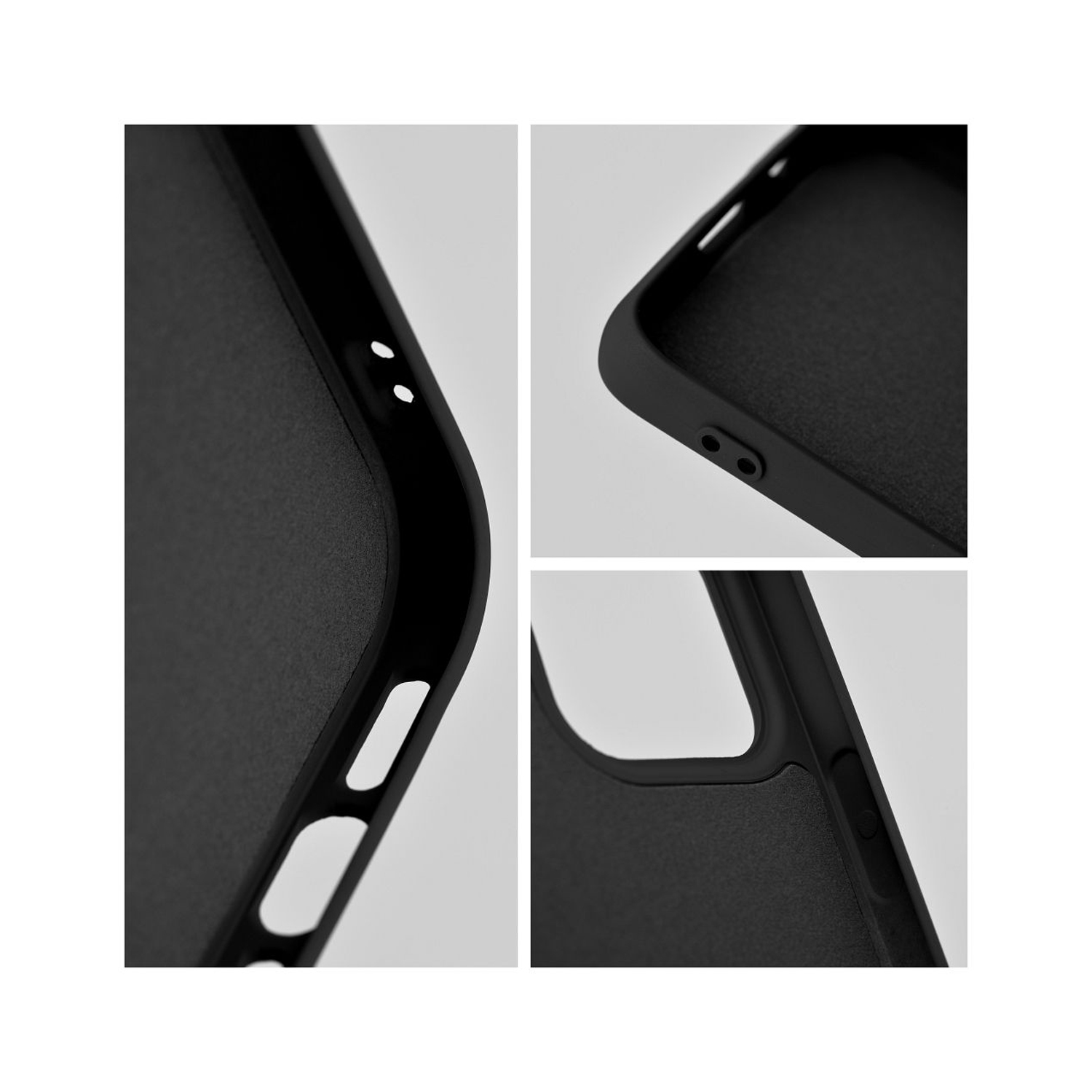 PT line Silicone Protective Case for iPhone 15, Black