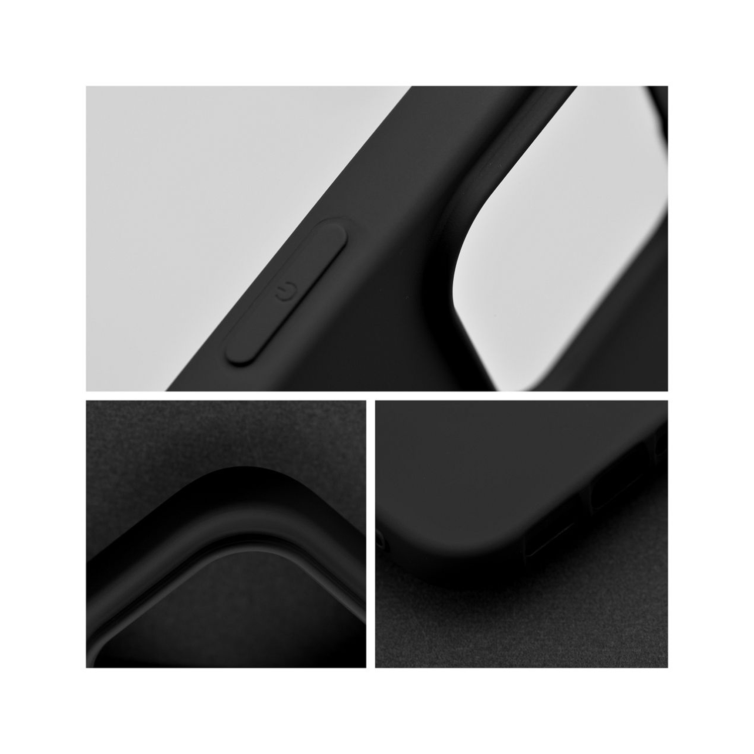 PT line Silikon Schutzhülle für iPhone 15, Schwarz