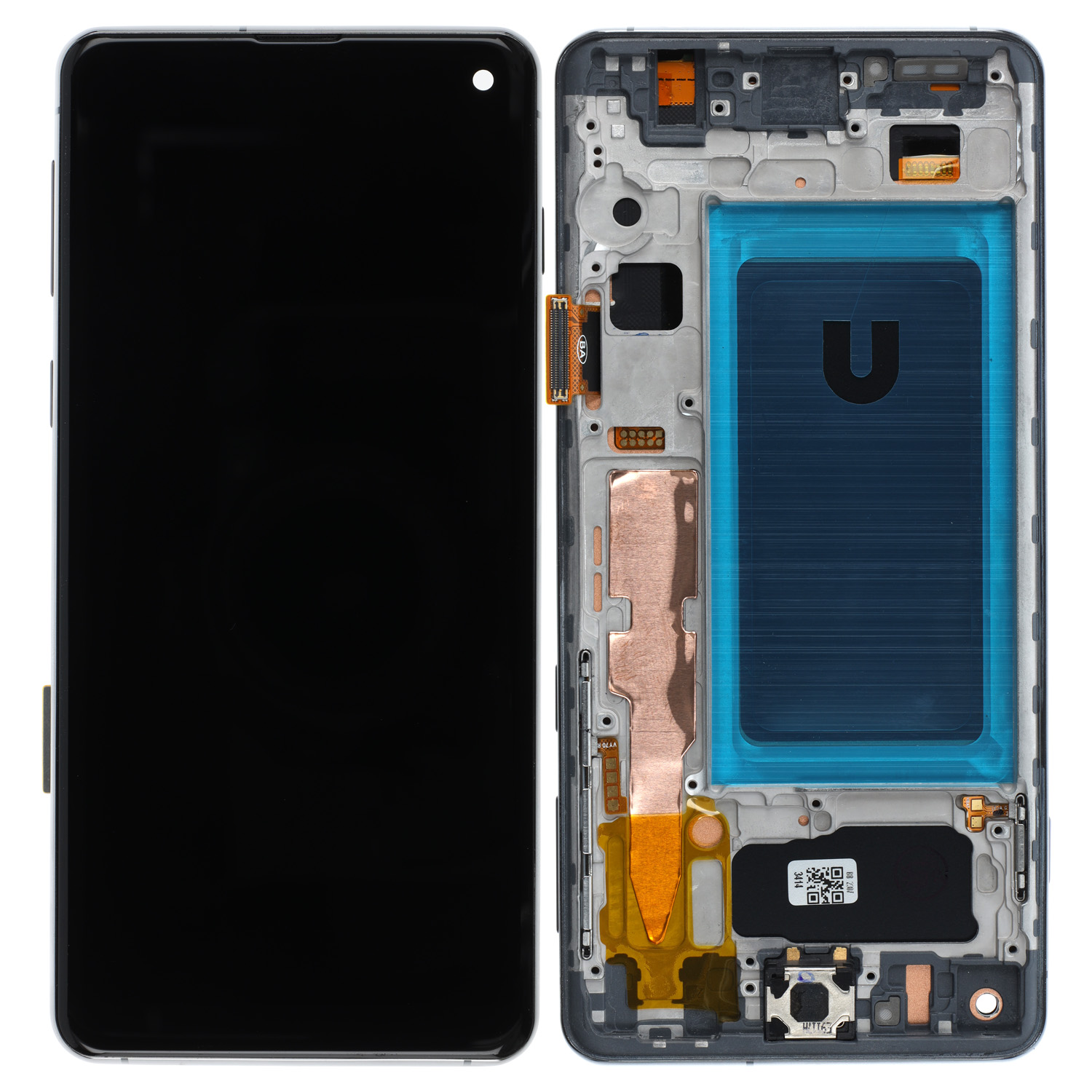 LCD Display Compatible to Samsung Galaxy S10 (G973) with  Frame - Black INCELL (Fingerprint Sensor not Supported)