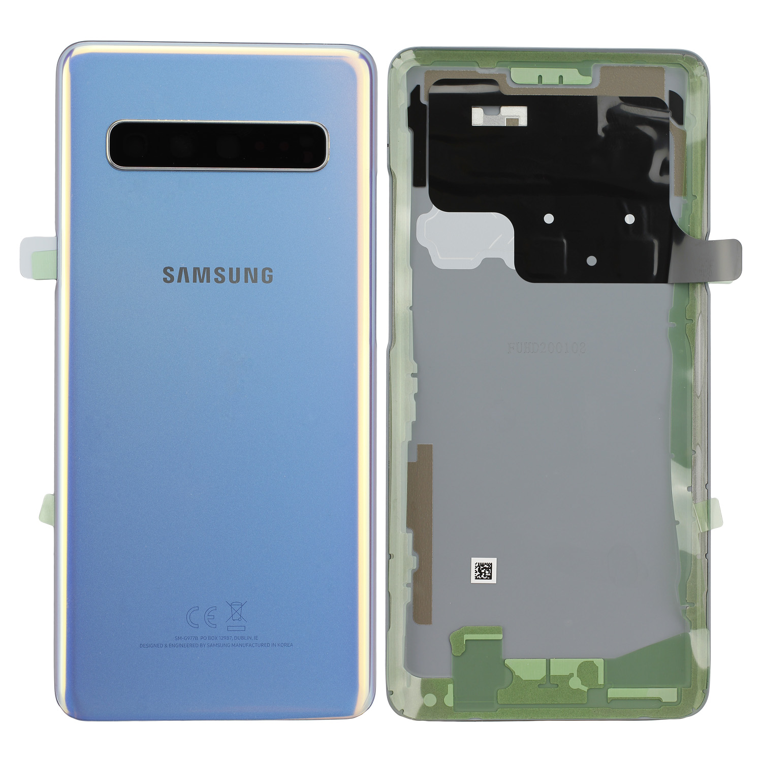 Samsung Galaxy S10 5G G977F Battery Cover, Crown Silver Service Pack