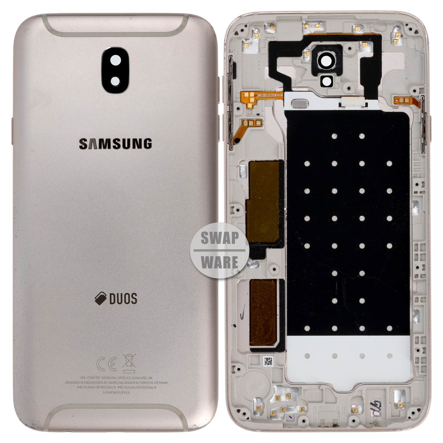 Samsung Galaxy J5 2017 J530F Akkudeckel, Gold Swap**