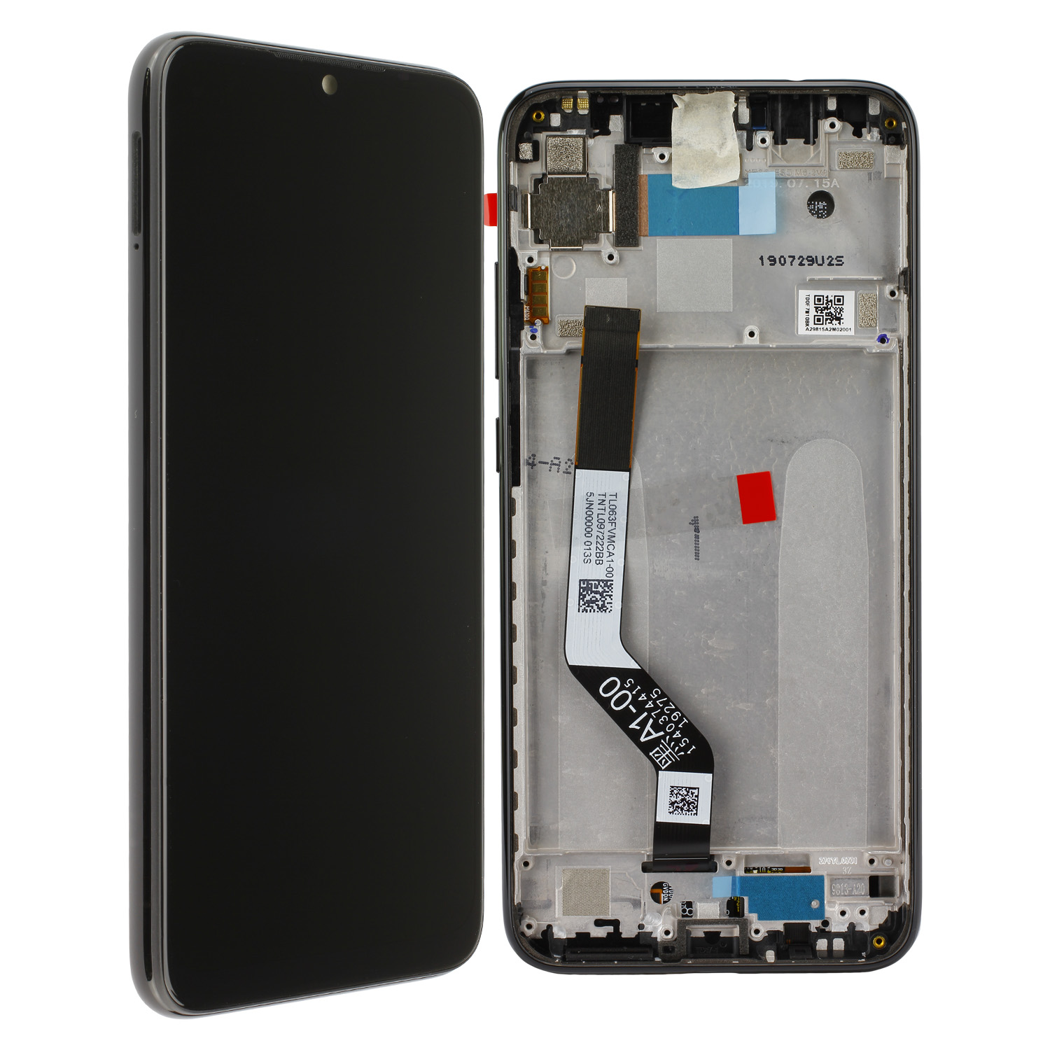 Xiaomi Redmi Note 7 LCD Display, Black Serviceware