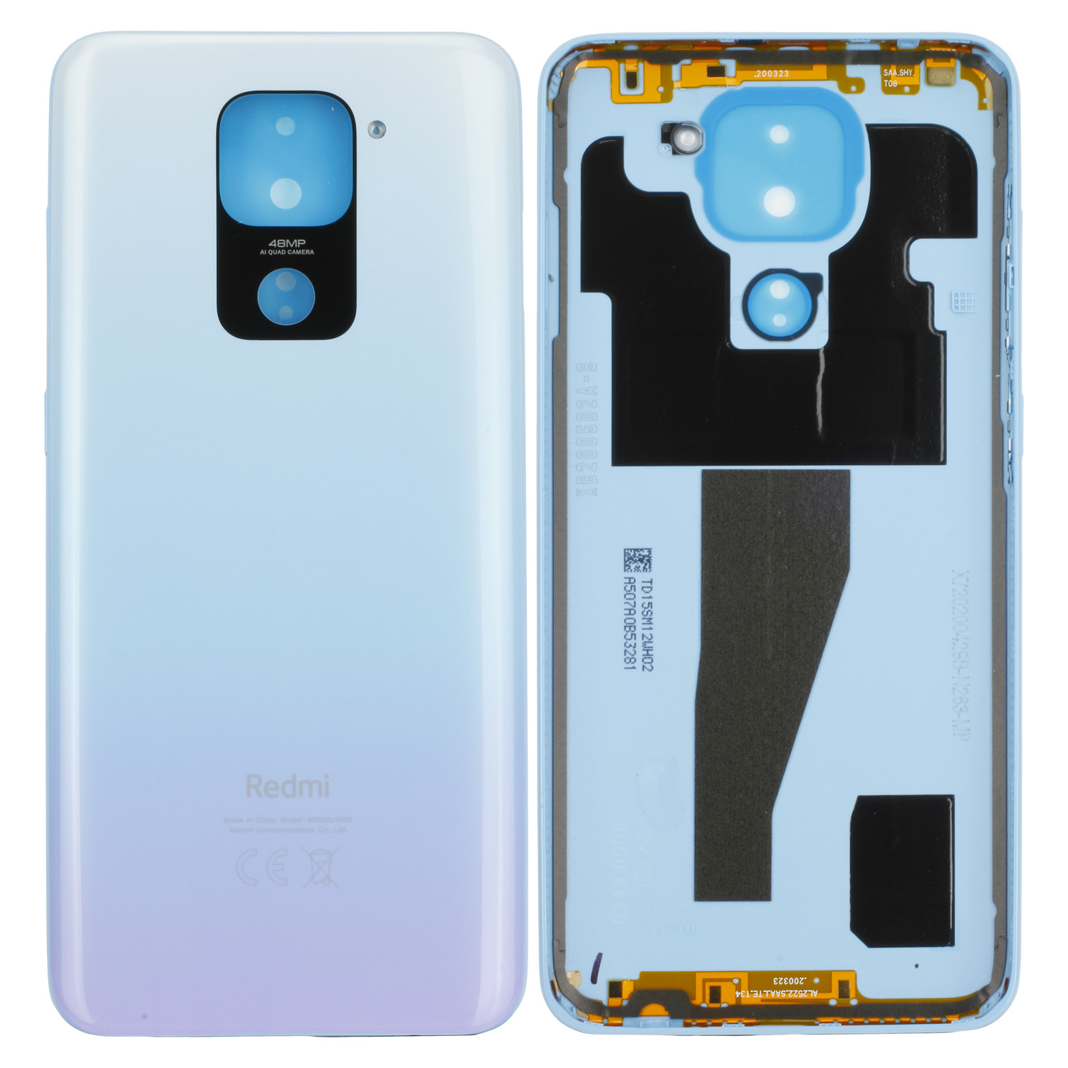 Xiaomi Redmi Note 9 Battery Cover, White