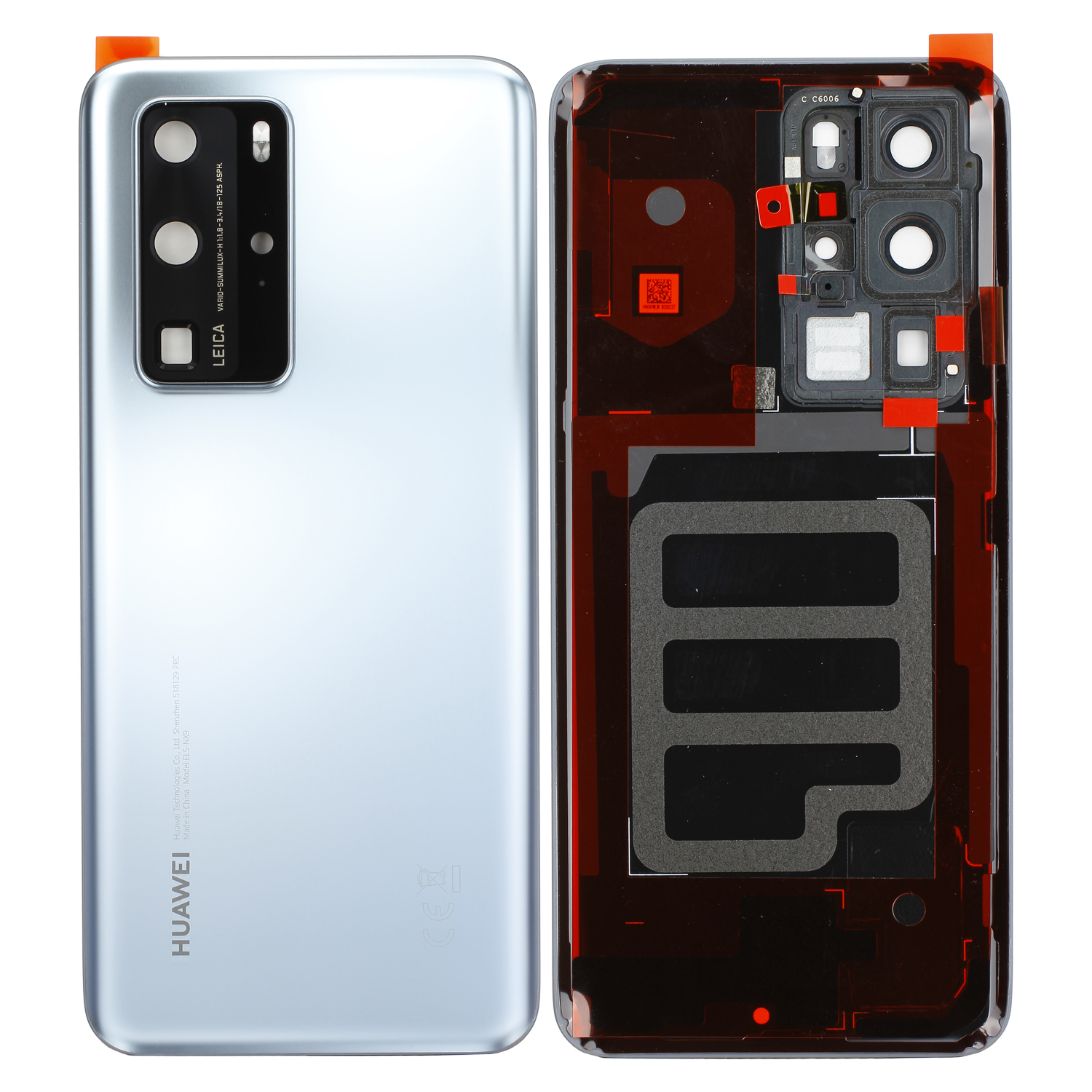 Huawei P40 Pro (ELS-NX9, ELS-N04) Battery Cover Frost Silver Service Pack