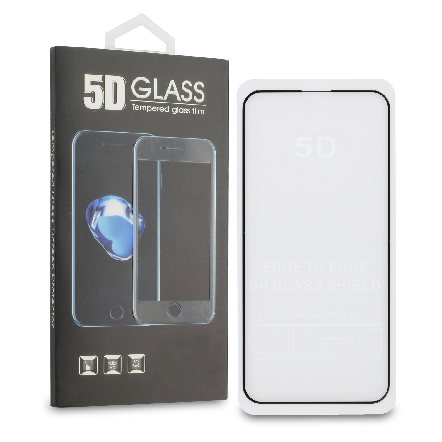 PT line Tempered Displayschutzglas (Panzerglas) 5D Full Glue für Apple iPhone iPhone 13 Mini (A2628)