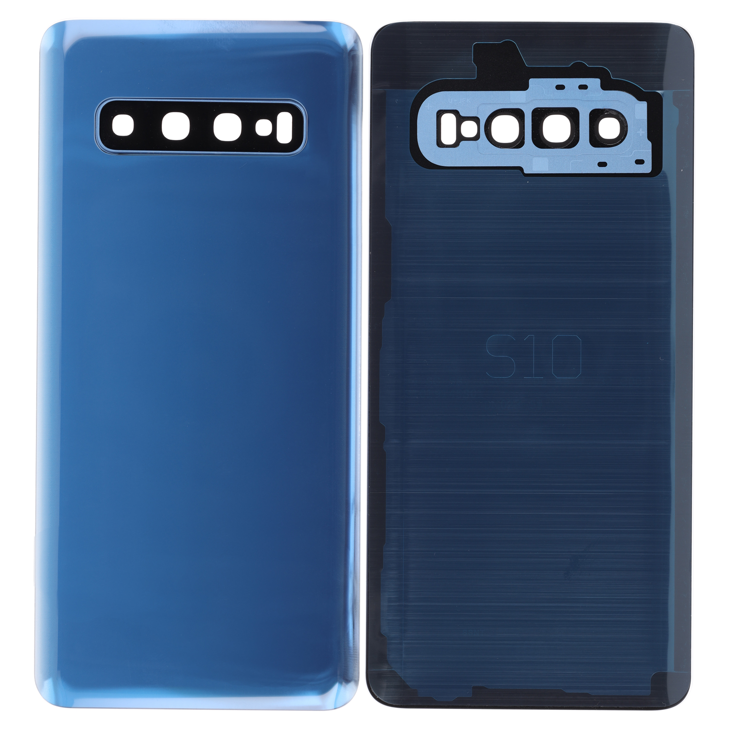 Akkudeckel kompatibel zu Samsung Galaxy S10 G973F, Prsim Blue