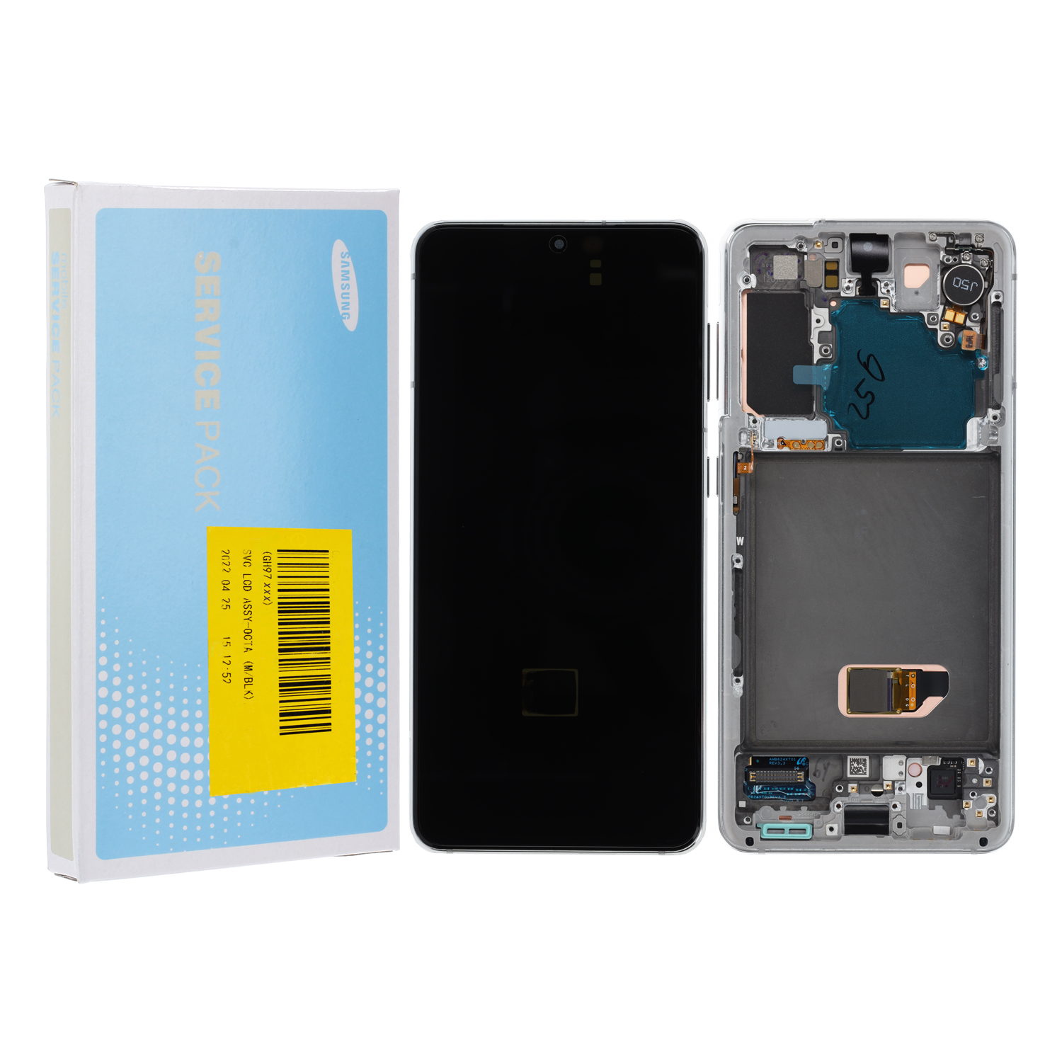 Samsung Galaxy S21 G991B/DS LCD Display No Battery& Front Camera Phantom White (Service Pack)