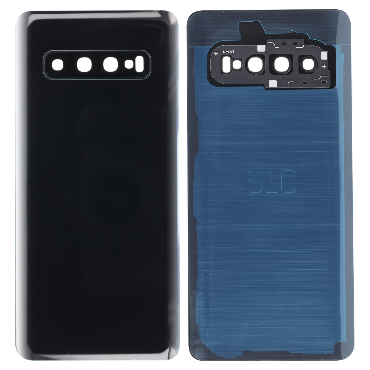 Akkudeckel kompatibel zu Samsung Galaxy S10 G973F, Prsim Black