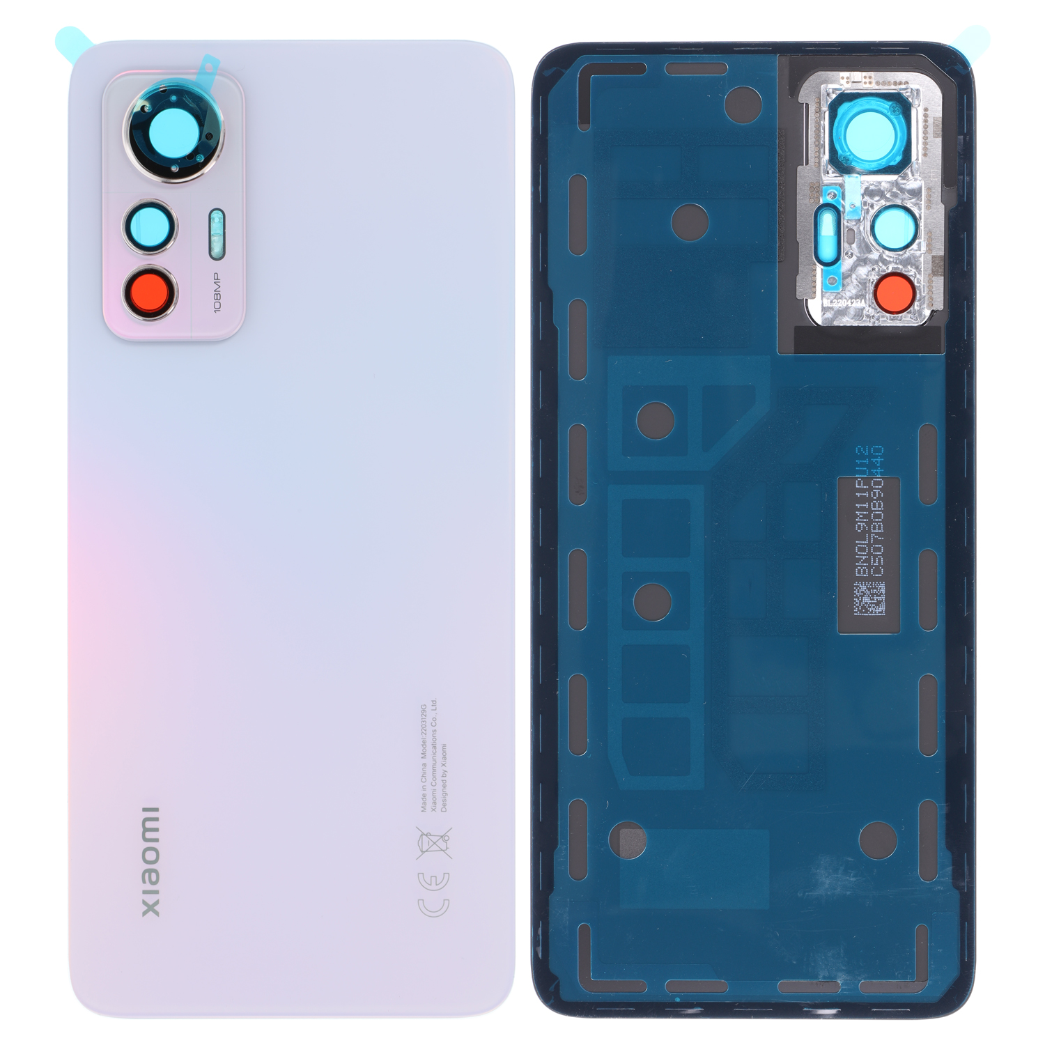 Xiaomi 12 Lite Battery Cover, Purple Service Pack
