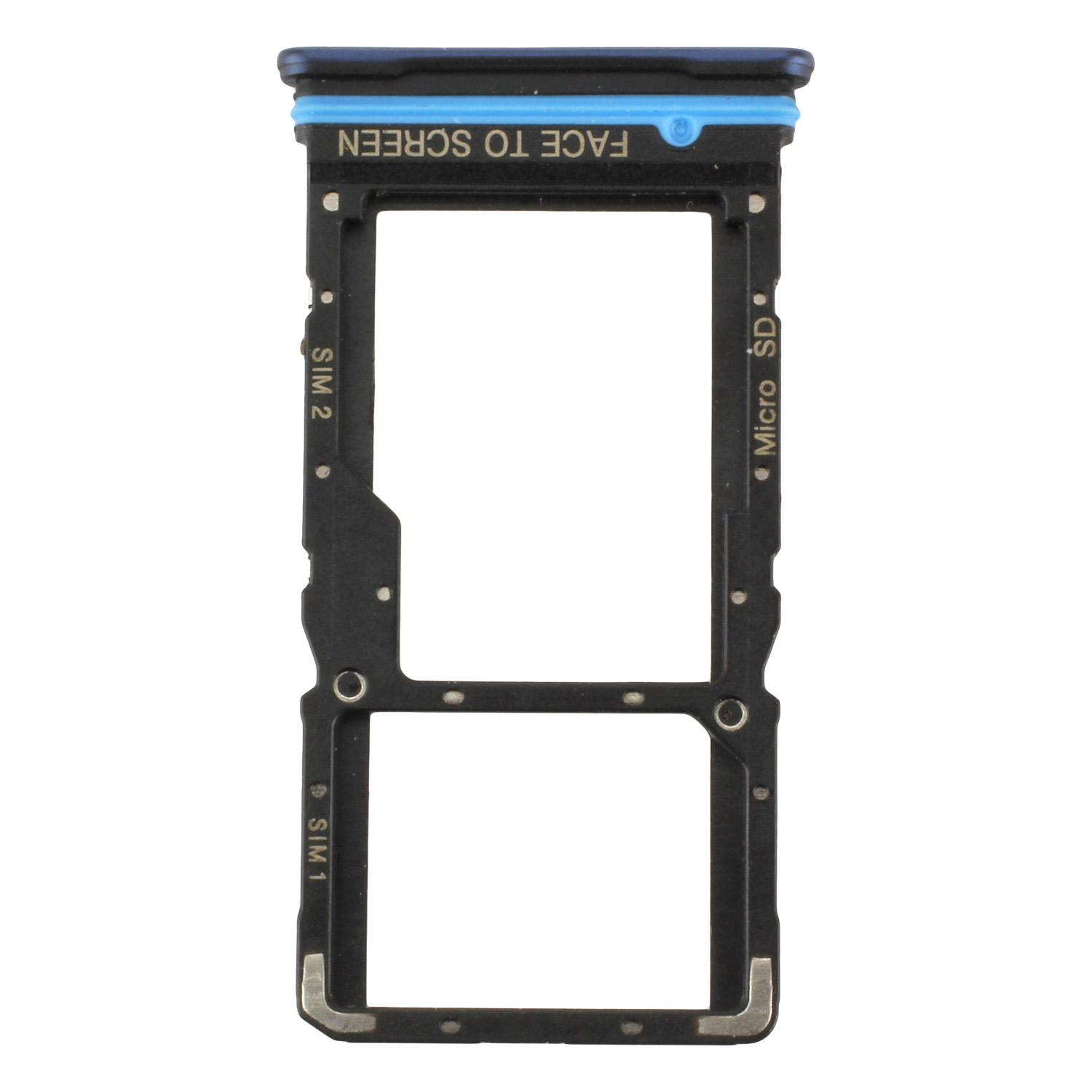 Sim Tray Kompatibel zu Xiaomi Mi 10 Lite 5G (M2002J9G) Dual Grau