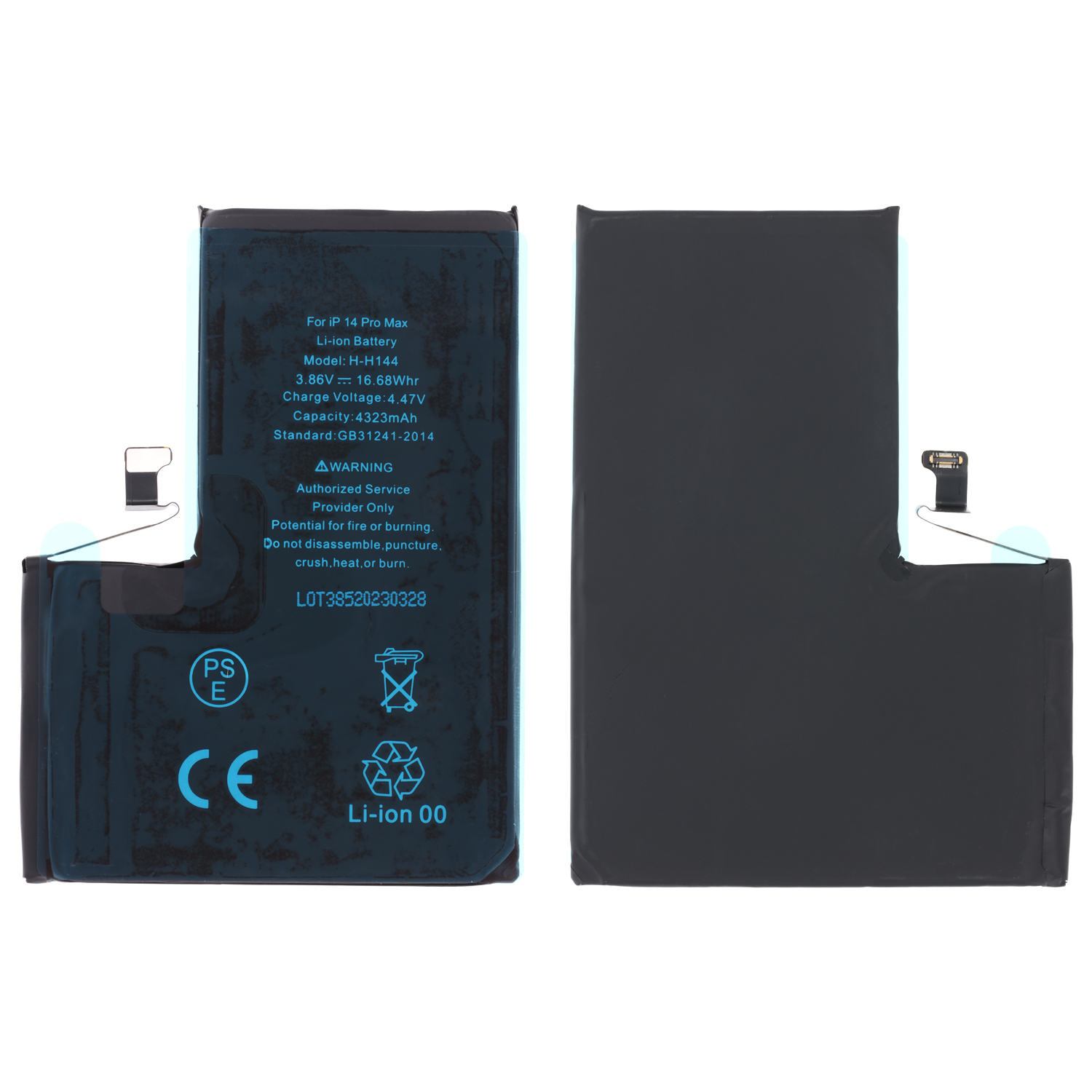 Battery Compatible with iPhone 14 Pro Max (A2894) incl. Battery Adhesive Sticker