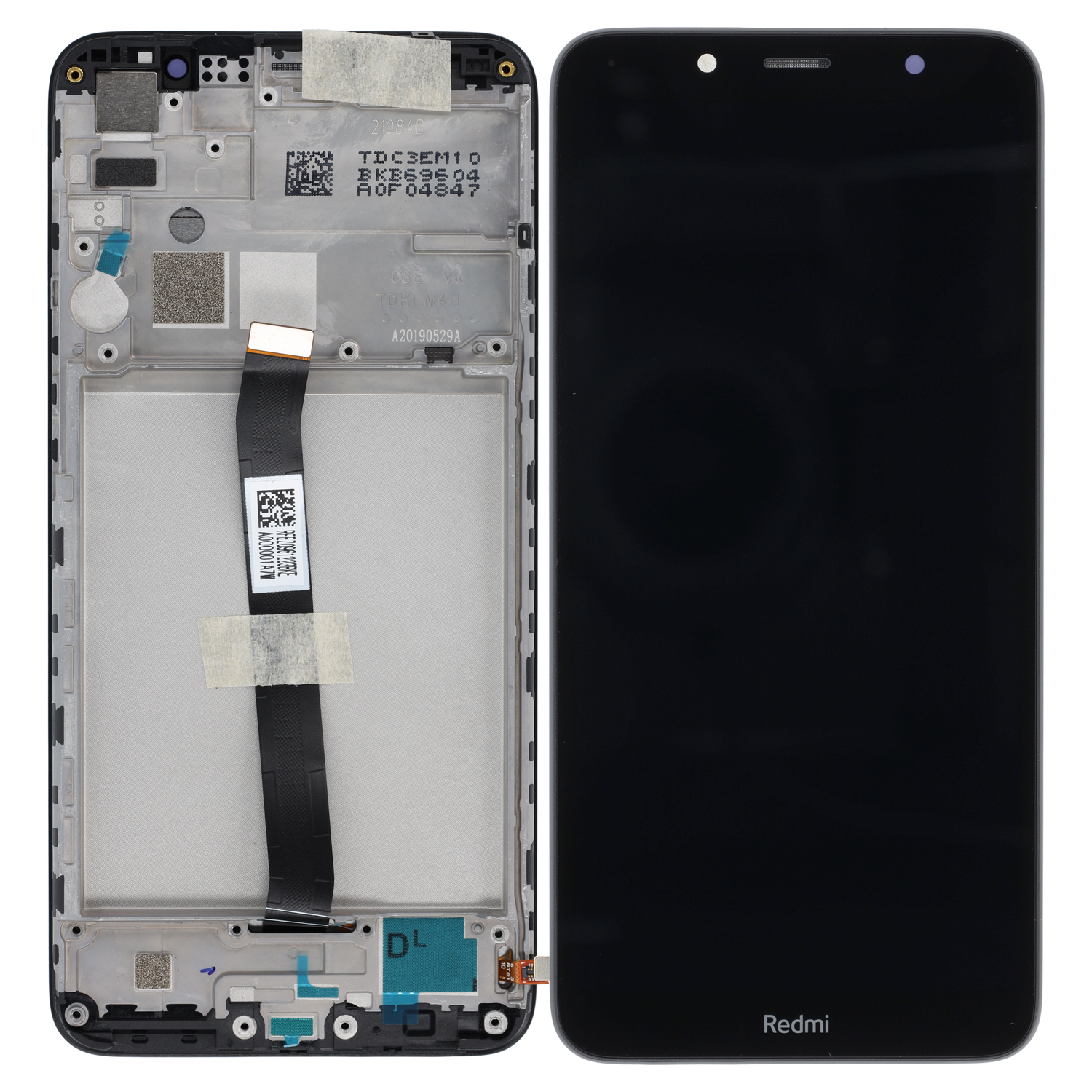 Xiaomi Redmi 7A LCD Display, Black Serviceware