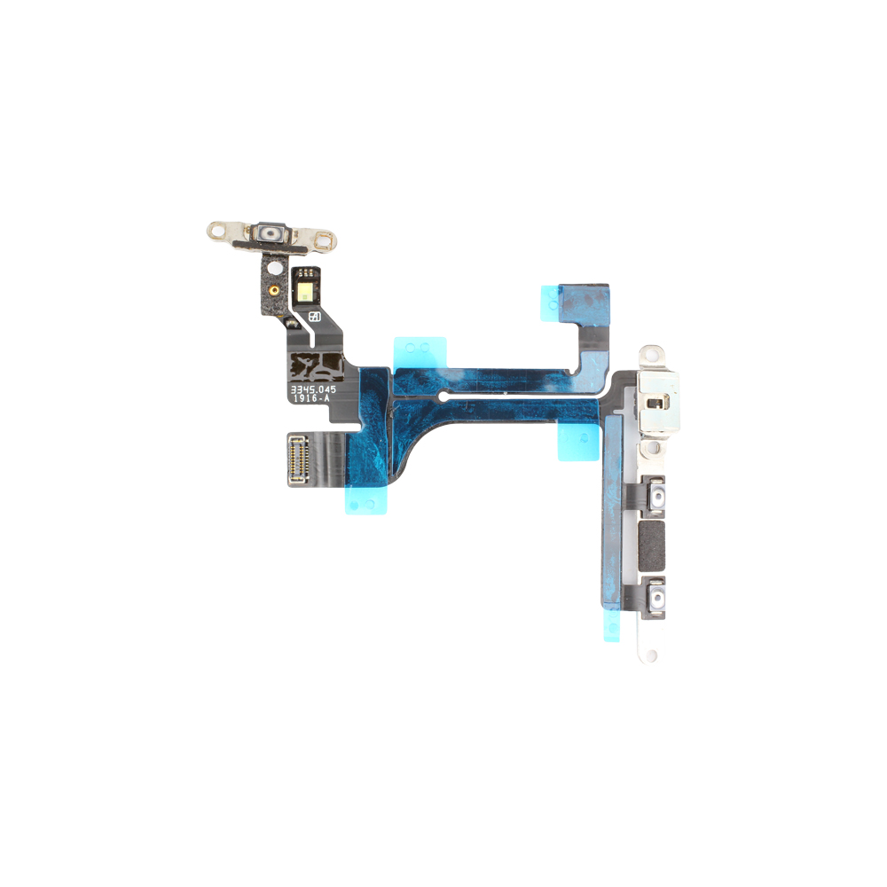 Power and Volume Button Flex with Bracket compatible with iPhone 5C