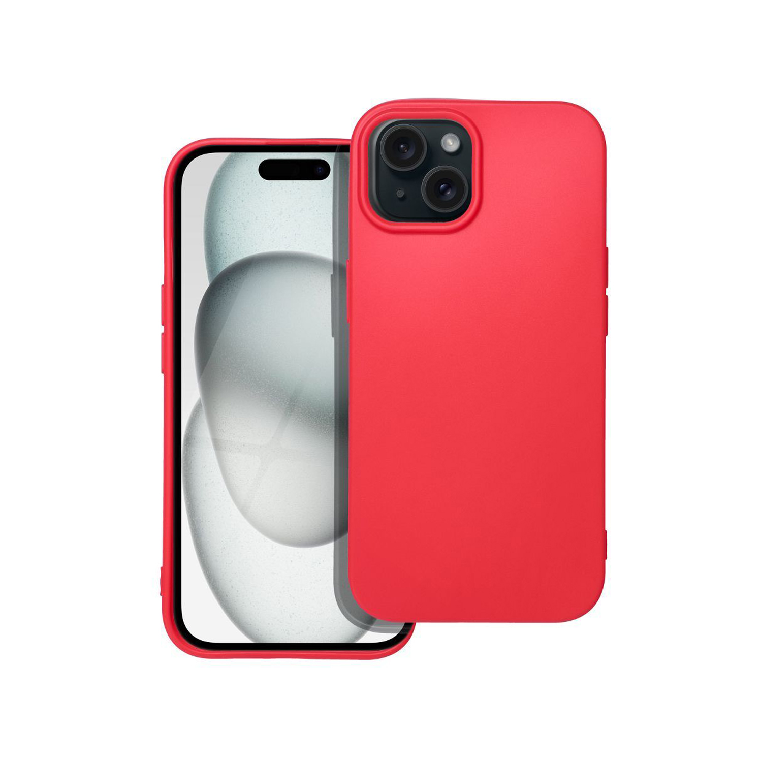 PT line Silikon Schutzhülle für iPhone 15, Rot